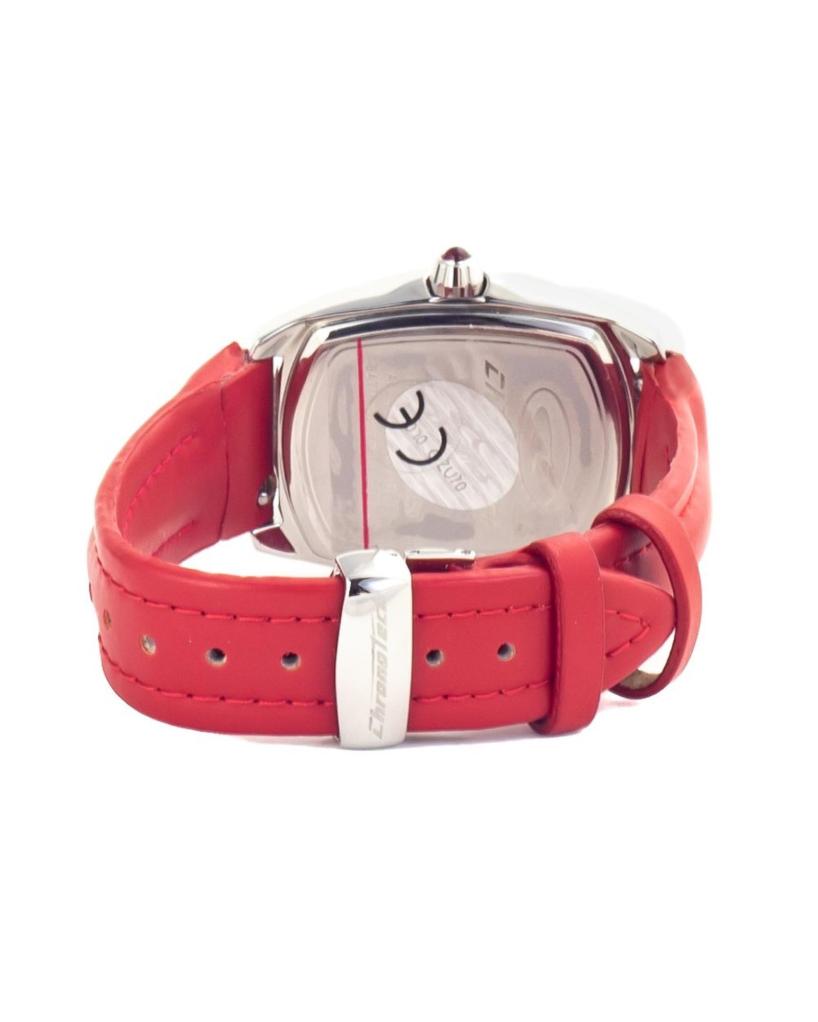 V539-CHCT7588L04AC-202506161732-01 Chronotech Women's Red Leather Watch - One Size - Image 2