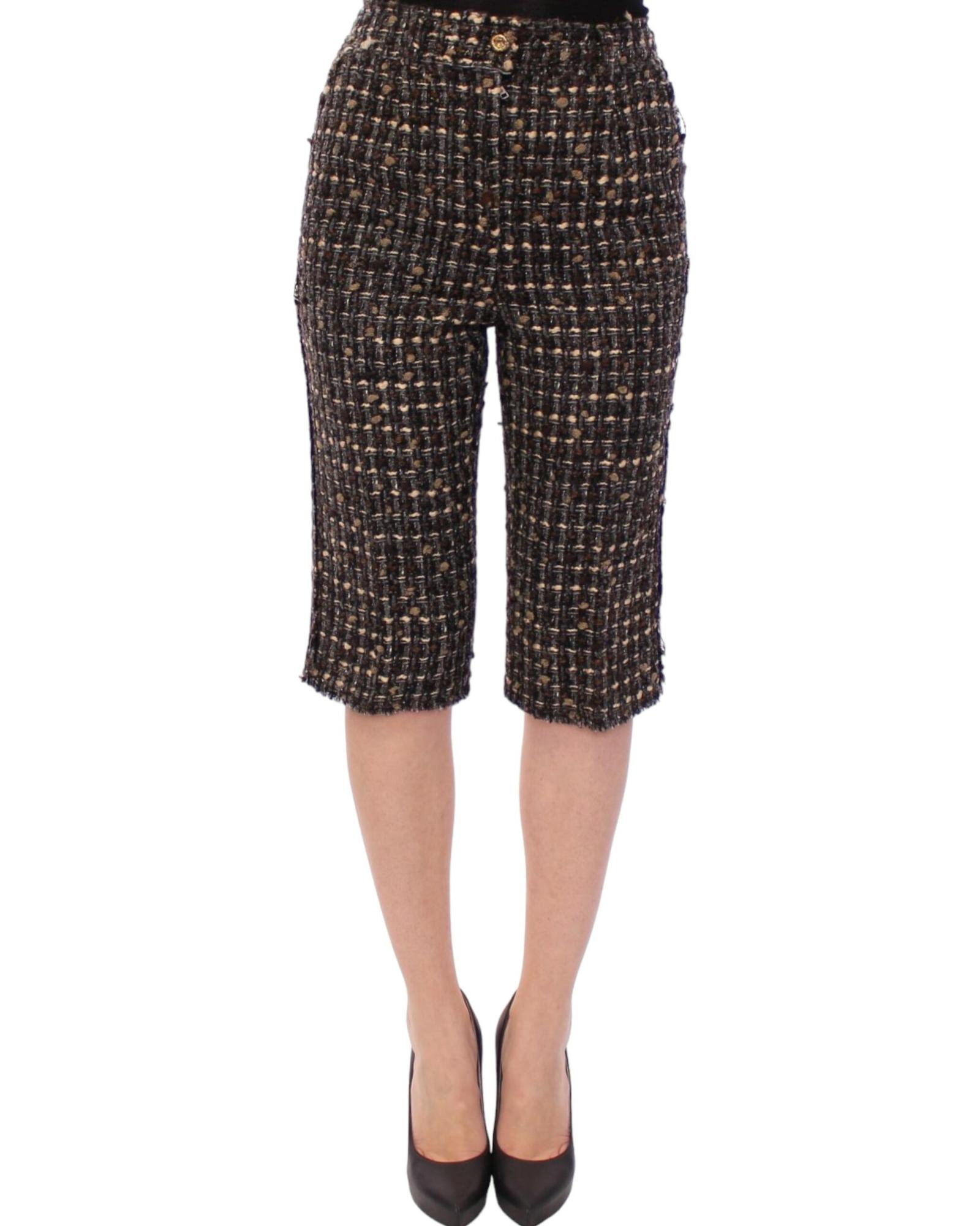 V539-GSS11735-2-202509012230-00 Wool Blend Shorts with Zipper Closure and Front Pockets 40 IT Women - Image 1