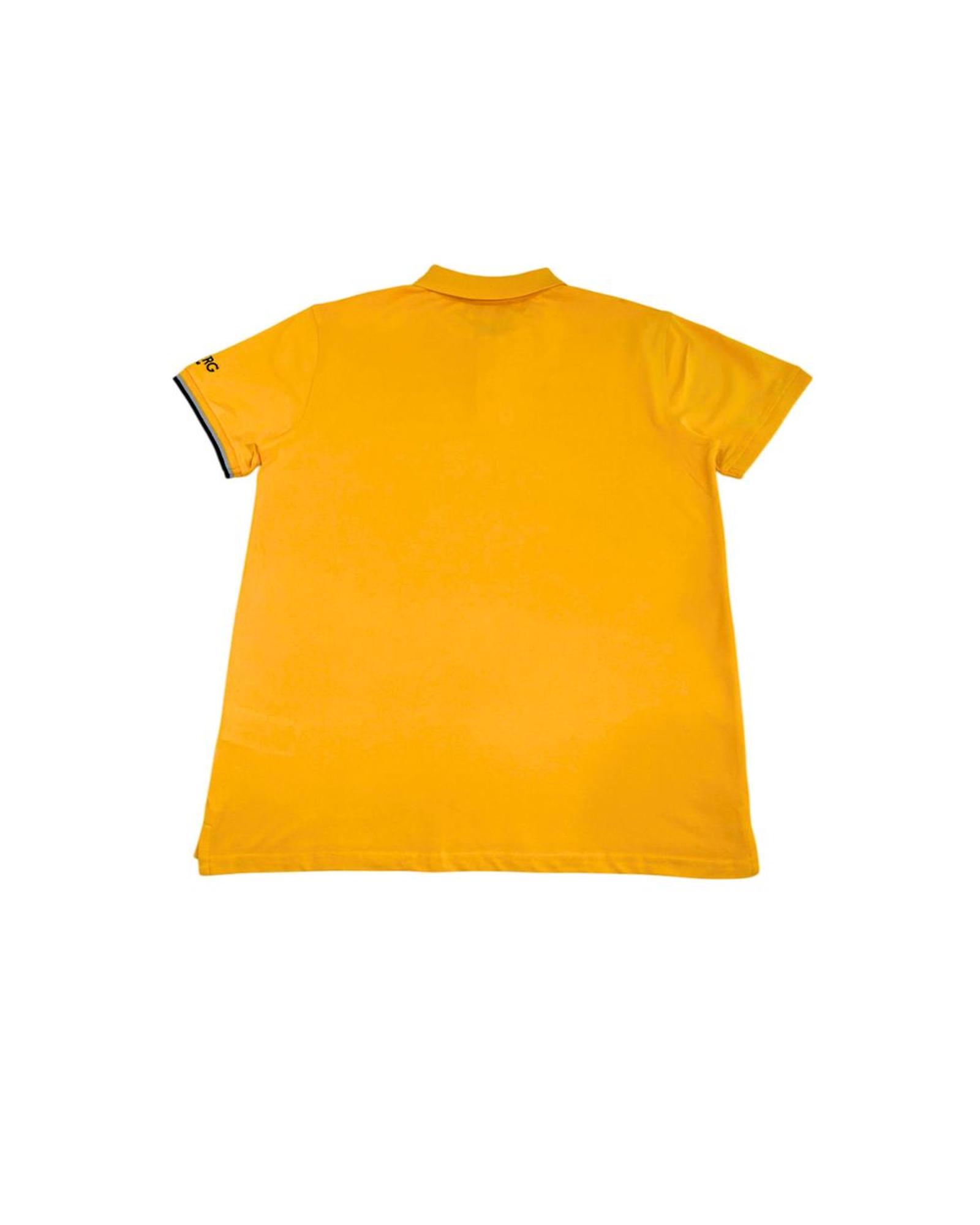 V539-IC-24789-XXL-202506170221-01 Iceberg Men's Yellow Cotton Polo Shirt - 2XL - Image 2