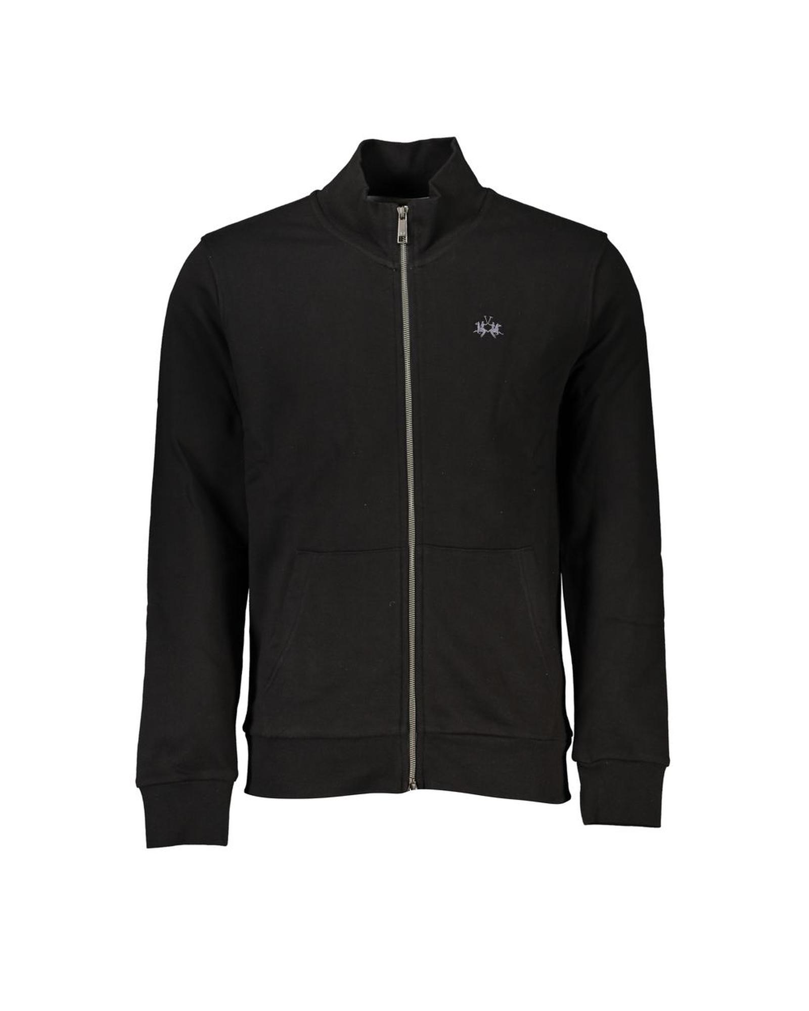 V539-LA-27025-XXL-202506170725-00 La Martina Men's Black Cotton Sweater - 2XL - Image 1