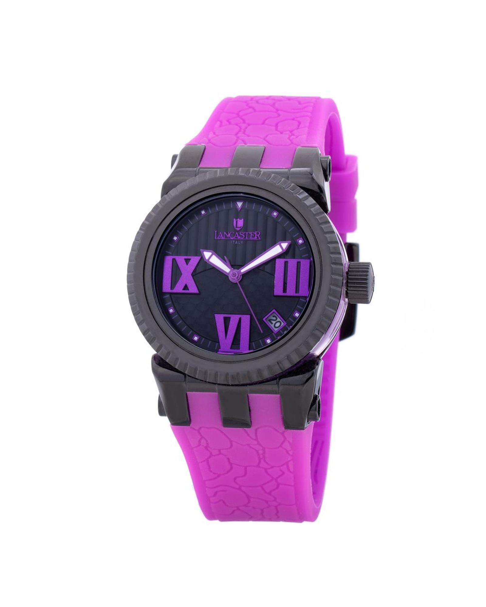 V539-LAOLA0643BKVLAC-202506170627-00 Lancaster Women's Purple Silicone Watch - One Size - Image 1
