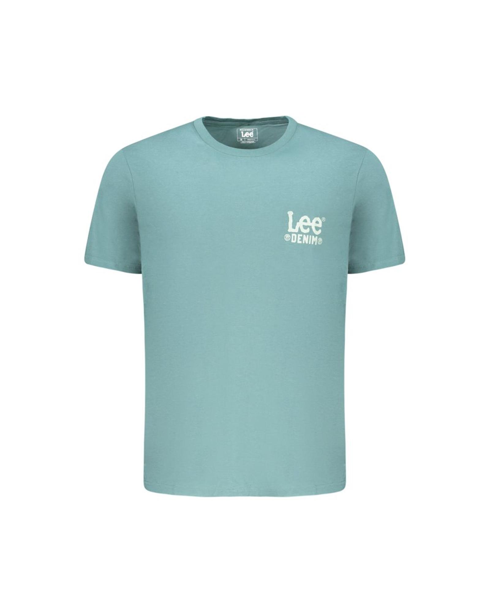 V539-LE-35370-M-202506170725-00 Lee Men's Green Cotton T-Shirt - M - Image 1
