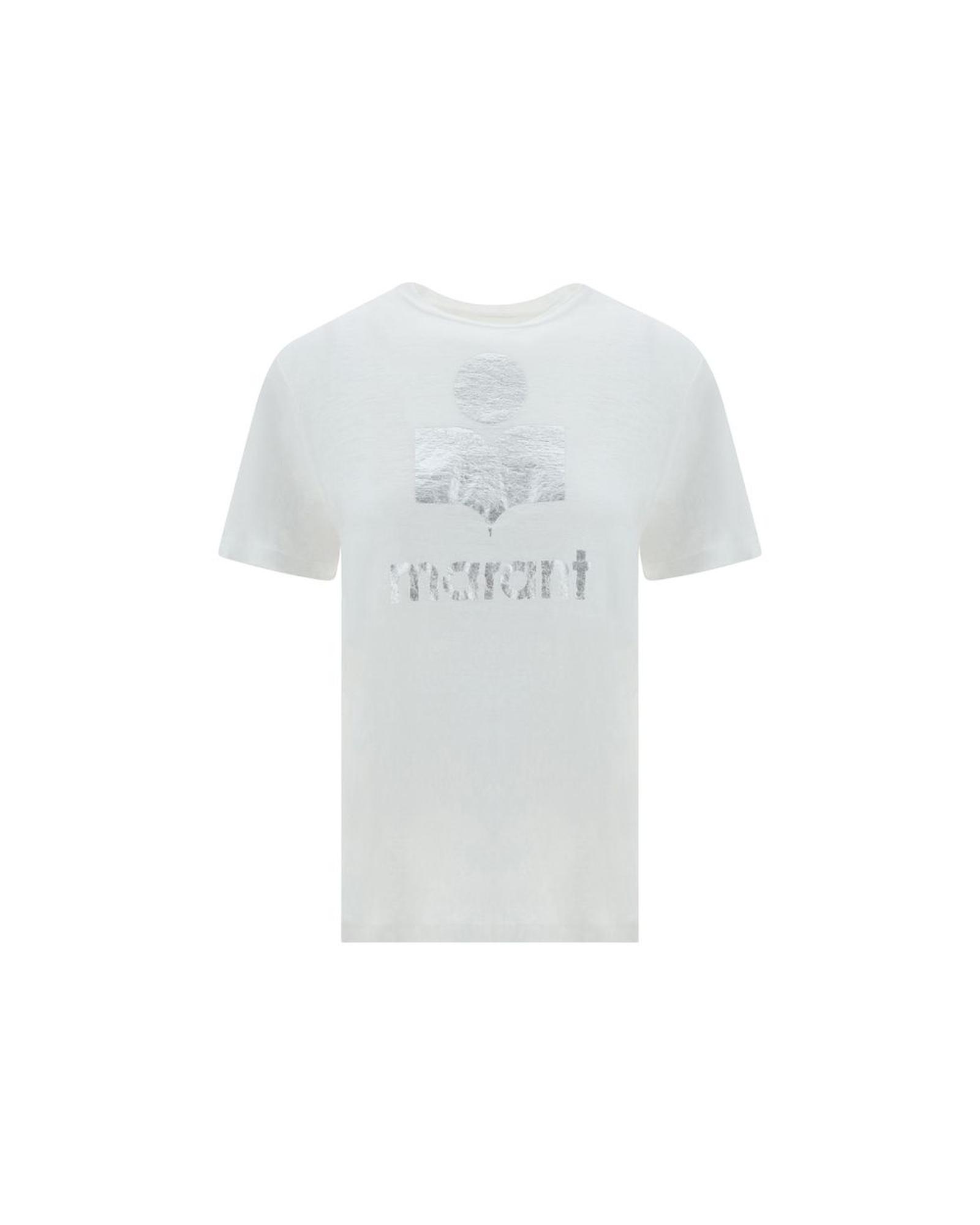 V539-MA-TS0001FBA1N10E20WH-S-202506170910-00 Marant Etoile Women's Zewel T-Shirt - S - Image 1