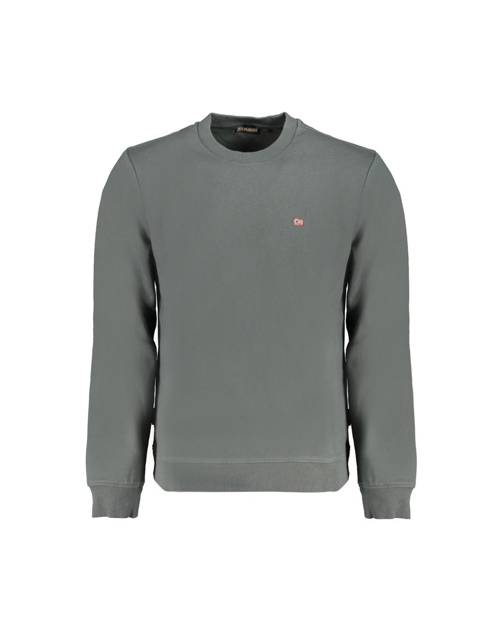 V539-NA-31578-XL-202506171220-00 Napapijri Men's Green Cotton Sweater - XL - Image 1