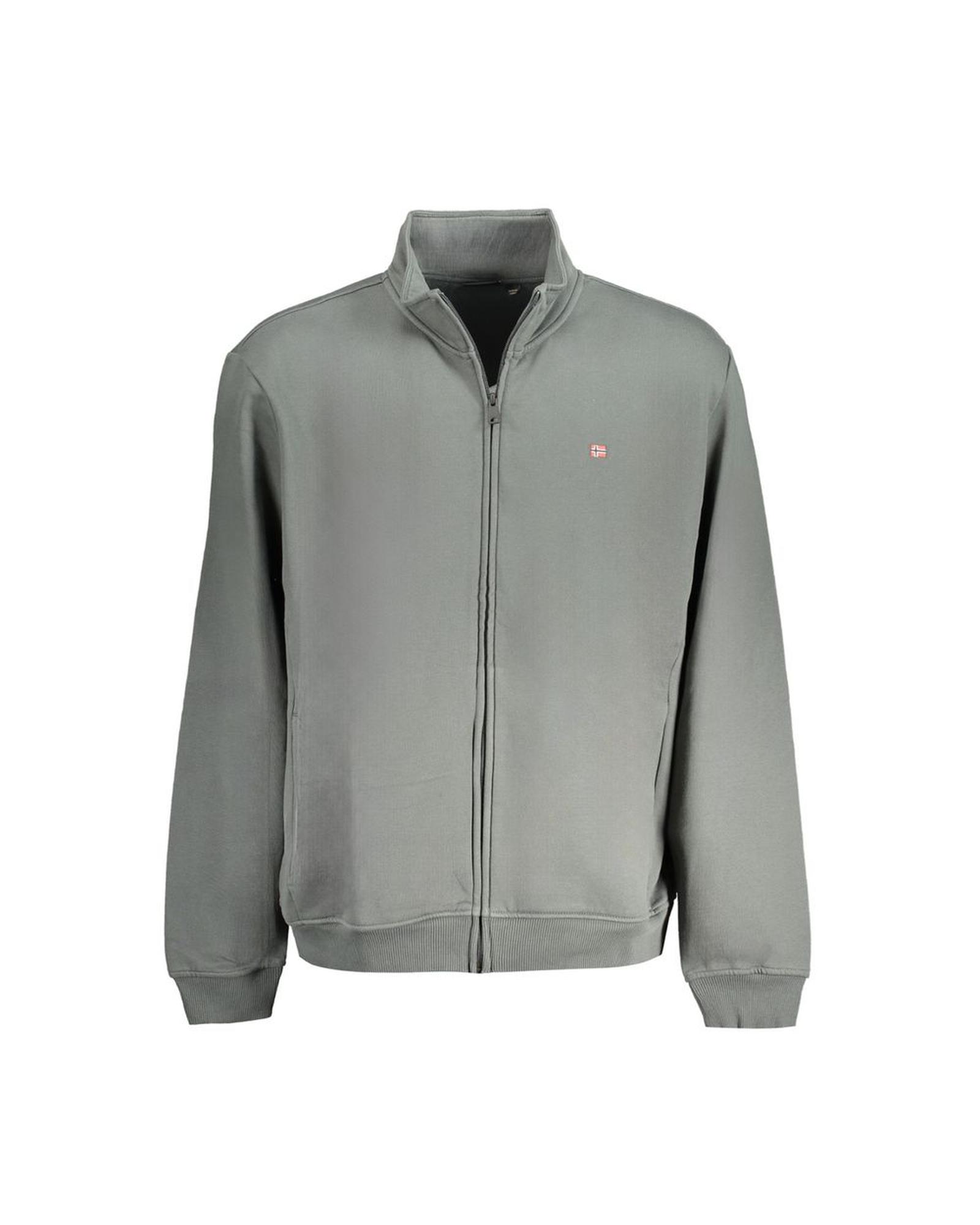 V539-NA-31677-XL-202506171230-00 Napapijri Men's Green Cotton Sweater - XL - Image 1