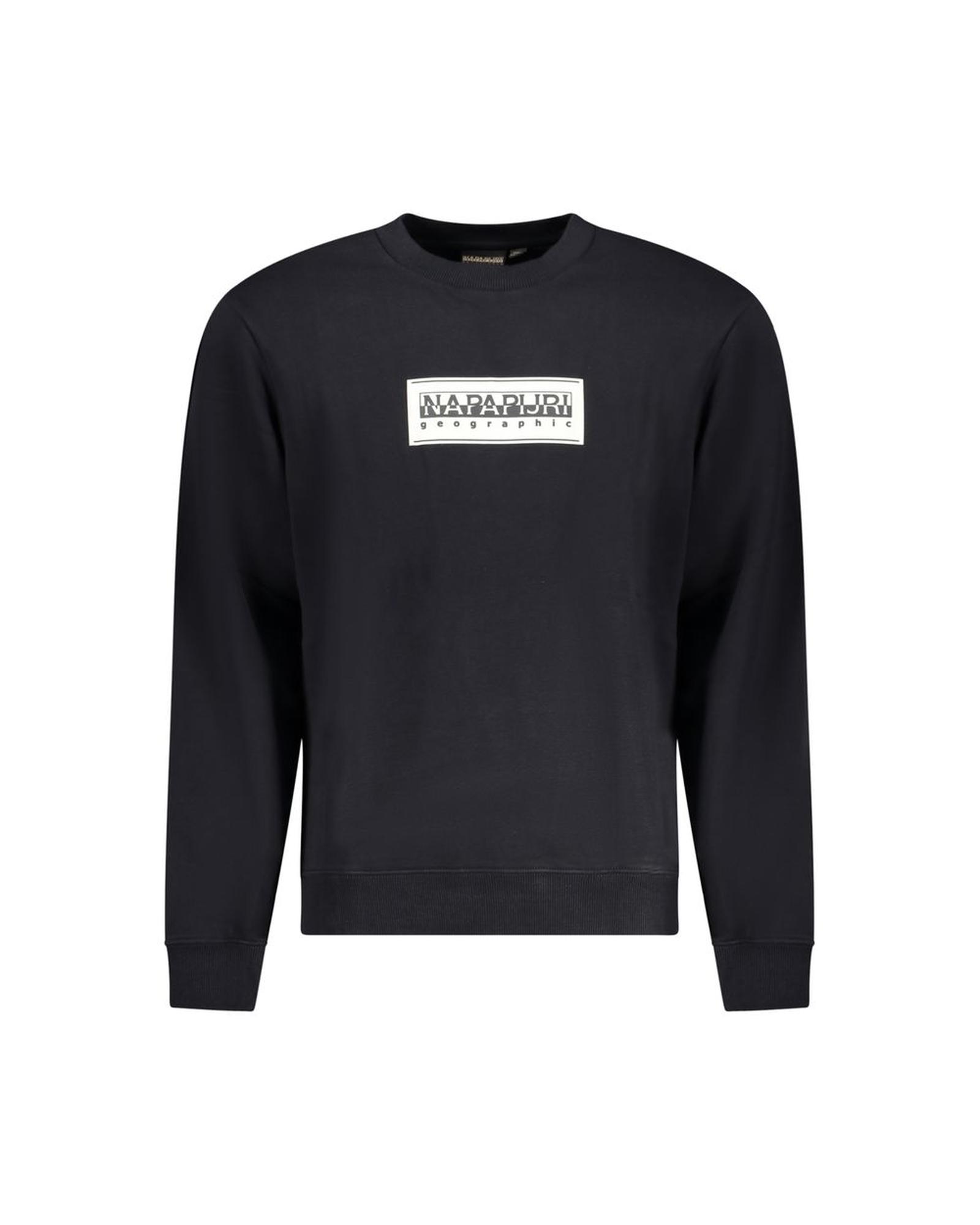 V539-NA-32124-XXL-202506171235-00 Napapijri Men's Black Cotton Sweater - 2XL - Image 1