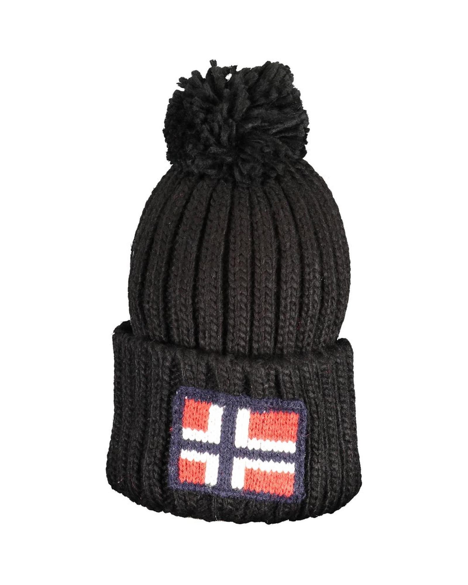 V539-NO-17007-202506171232-00 Norway 1963 Men's Black Acrylic Hats & Cap - One Size - Image 1