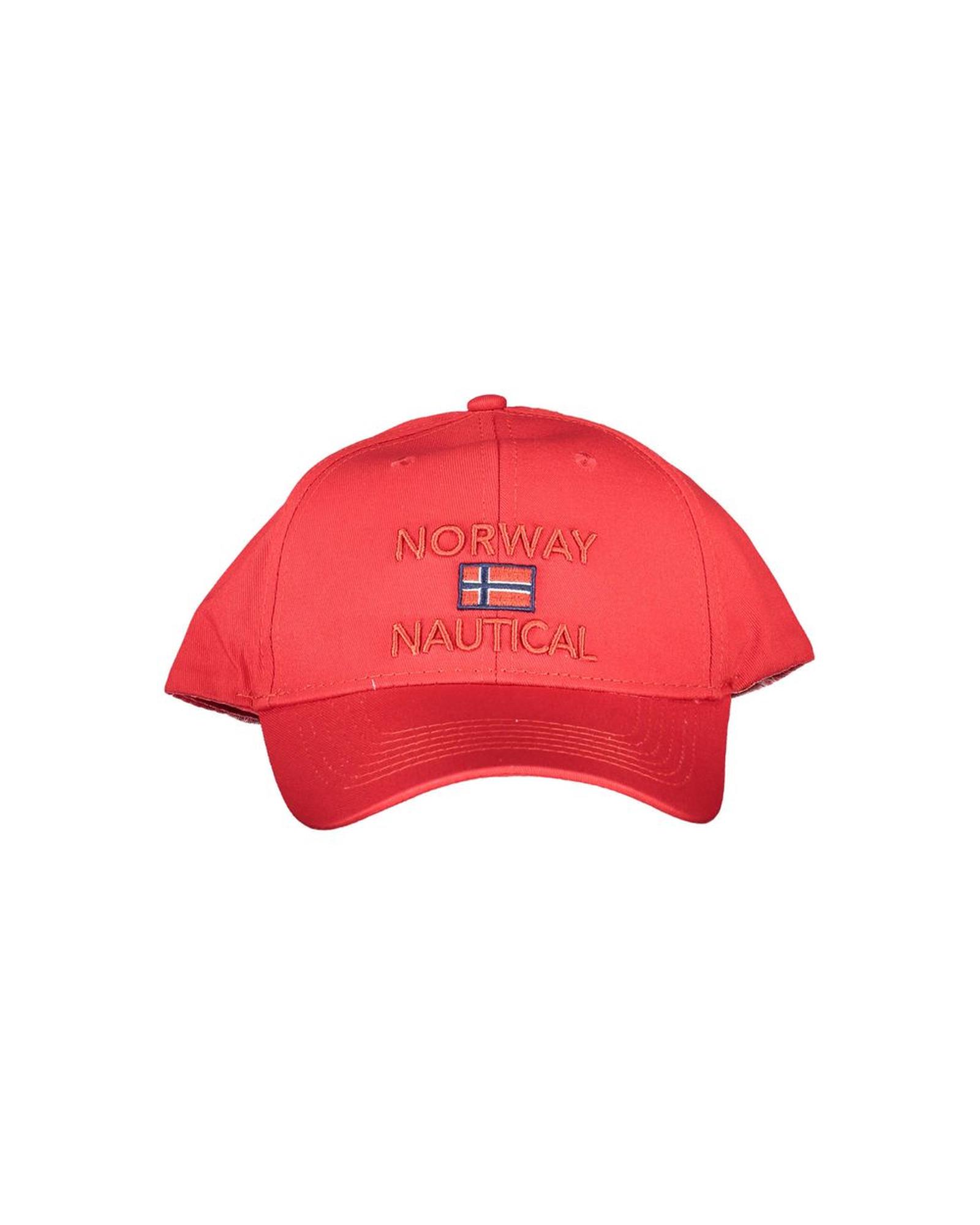 V539-NO-22721-202506171435-00 Norway 1963 Men's Red Cotton Hats & Cap - One Size - Image 1