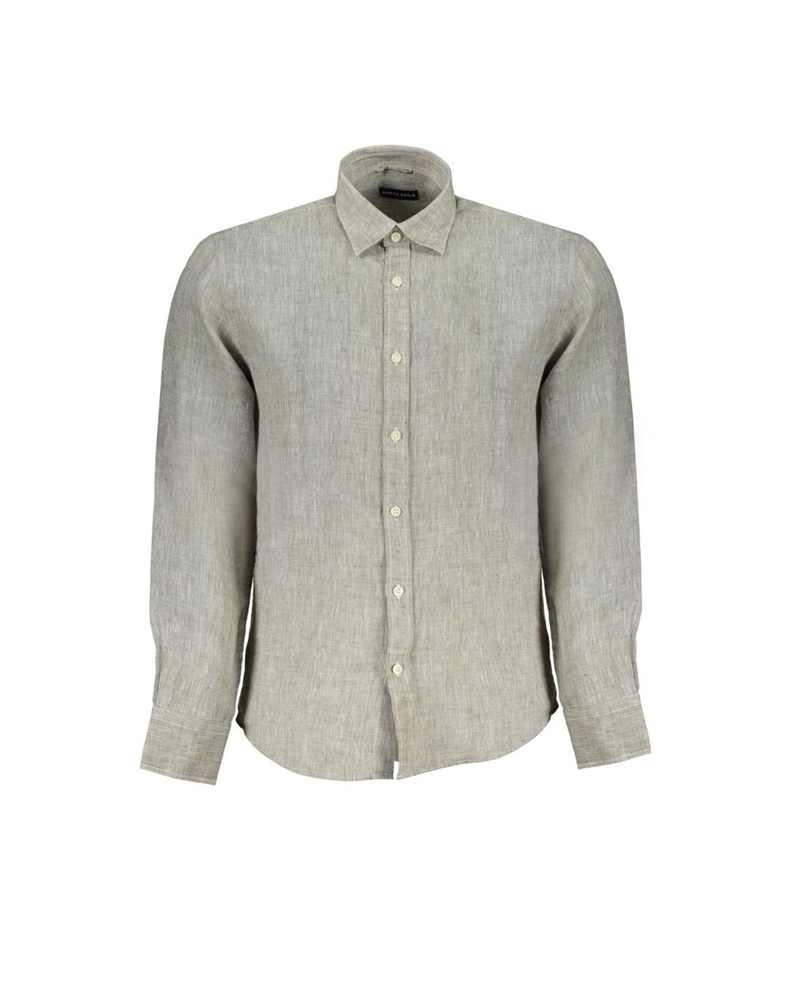 V539-NO-29881-S-202506171920-00 North Sails Men's Gray Linen Shirt - S - Image 1