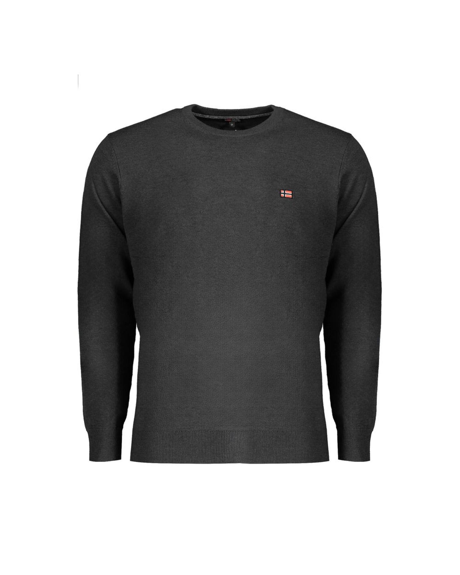 V539-NO-32038-XL-202506171745-00 Norway 1963 Men's Black Wool Sweater - XL - Image 1