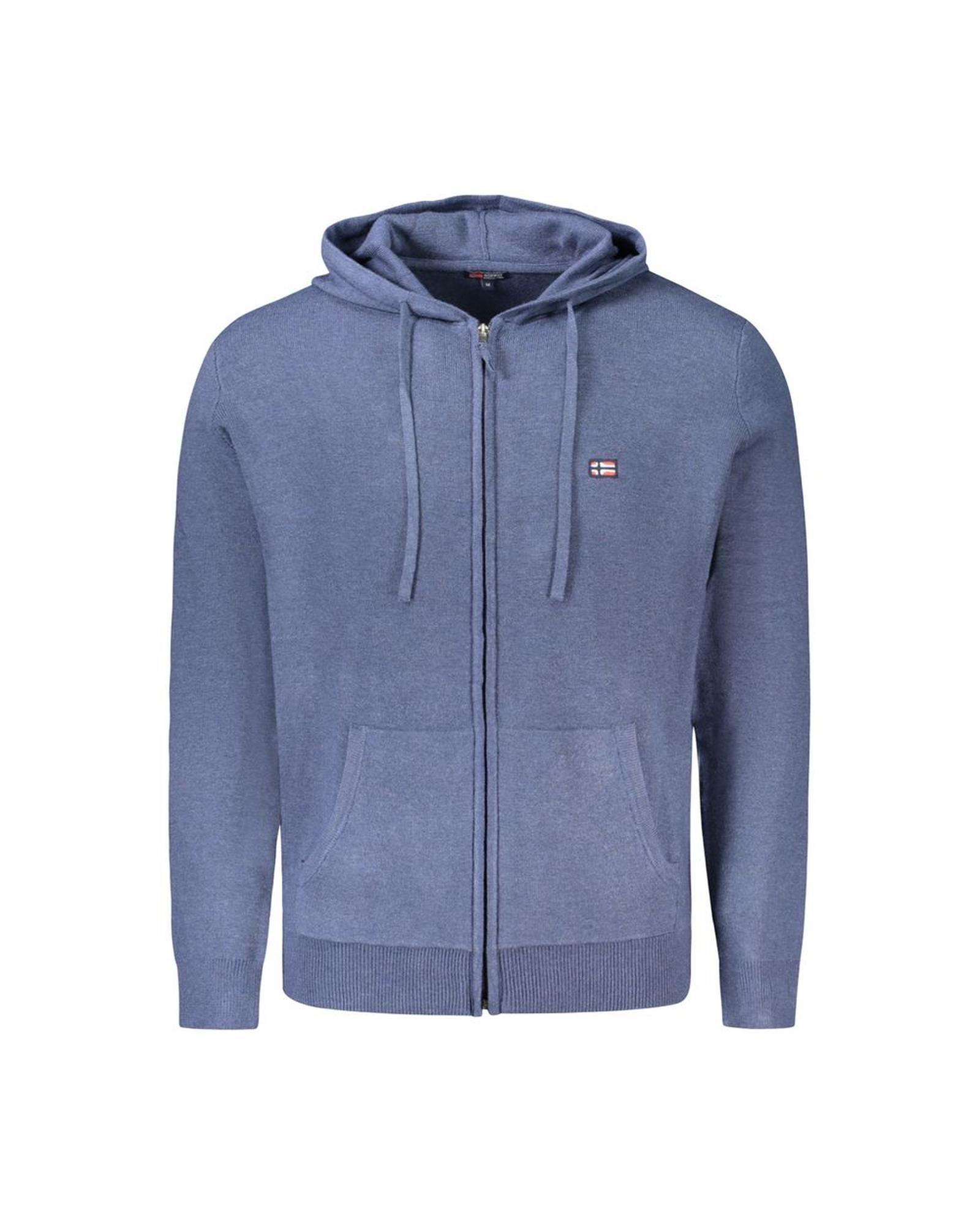 V539-NO-33185-M-202506171652-00 Norway 1963 Men's Blue Polyester Sweater - M - Image 1