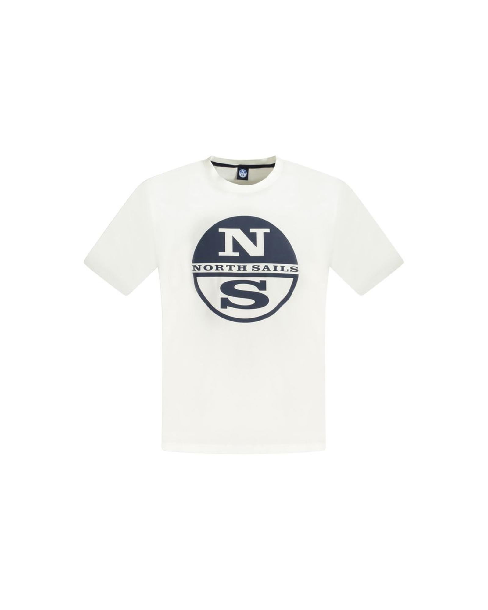 V539-NO-33737-S-202506171732-00 North Sails Men's White Cotton T-Shirt - S - Image 1