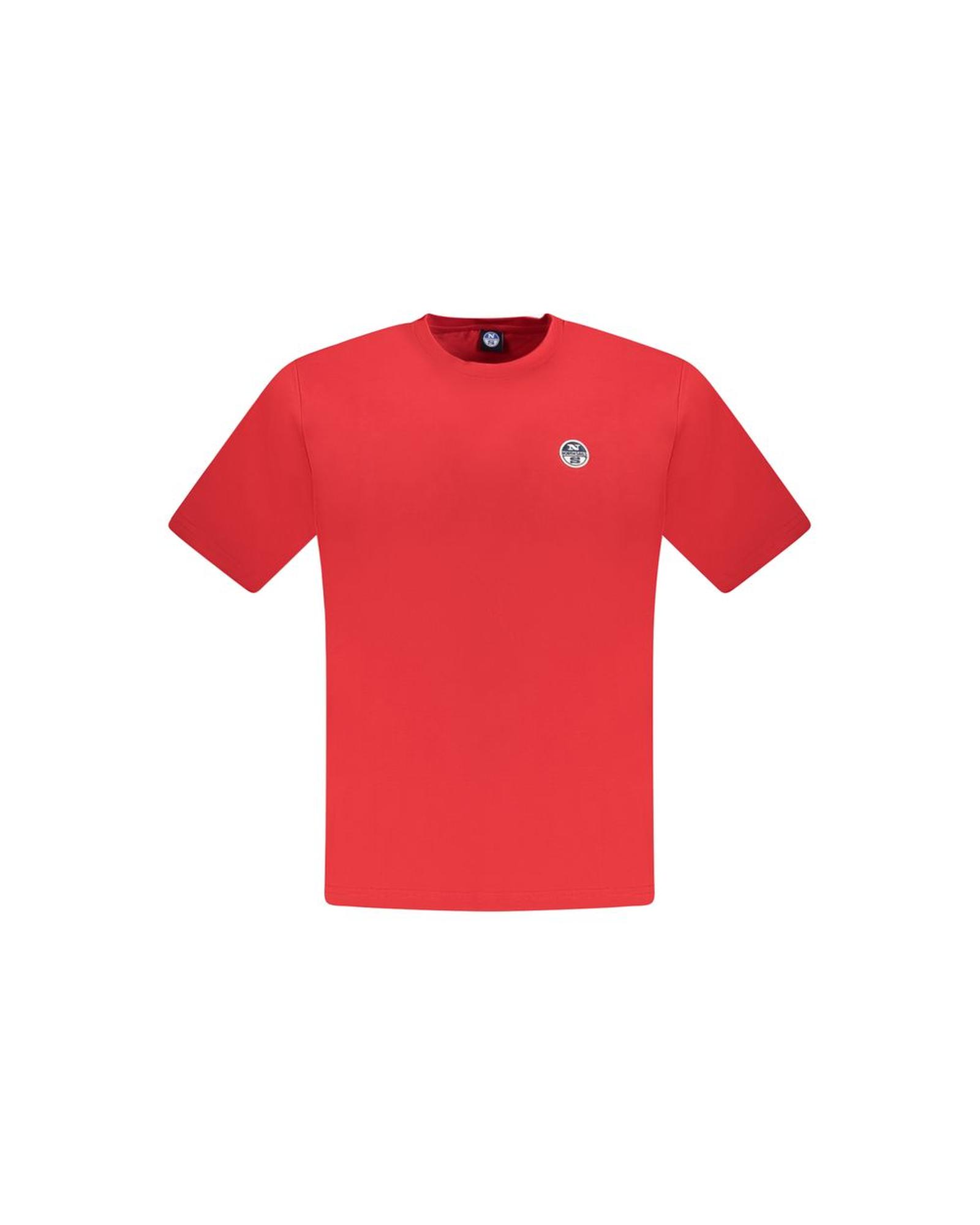 V539-NO-33739-3XL-202506171740-00 North Sails Men's Red Cotton T-Shirt - 3XL - Image 1