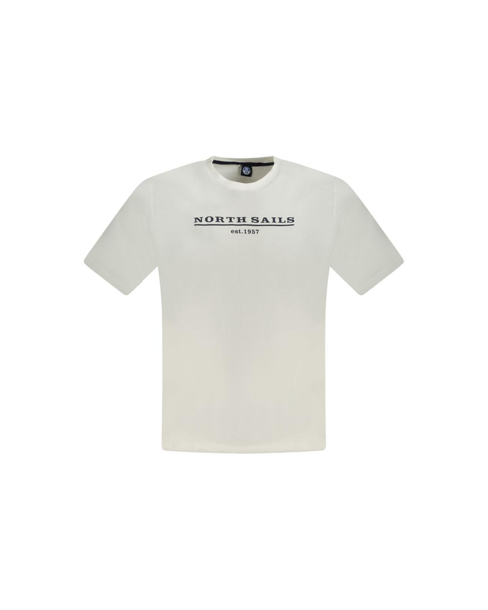 V539-NO-33748-XXL-202506172136-00 North Sails Men's White Cotton T-Shirt - 2XL - Image 1