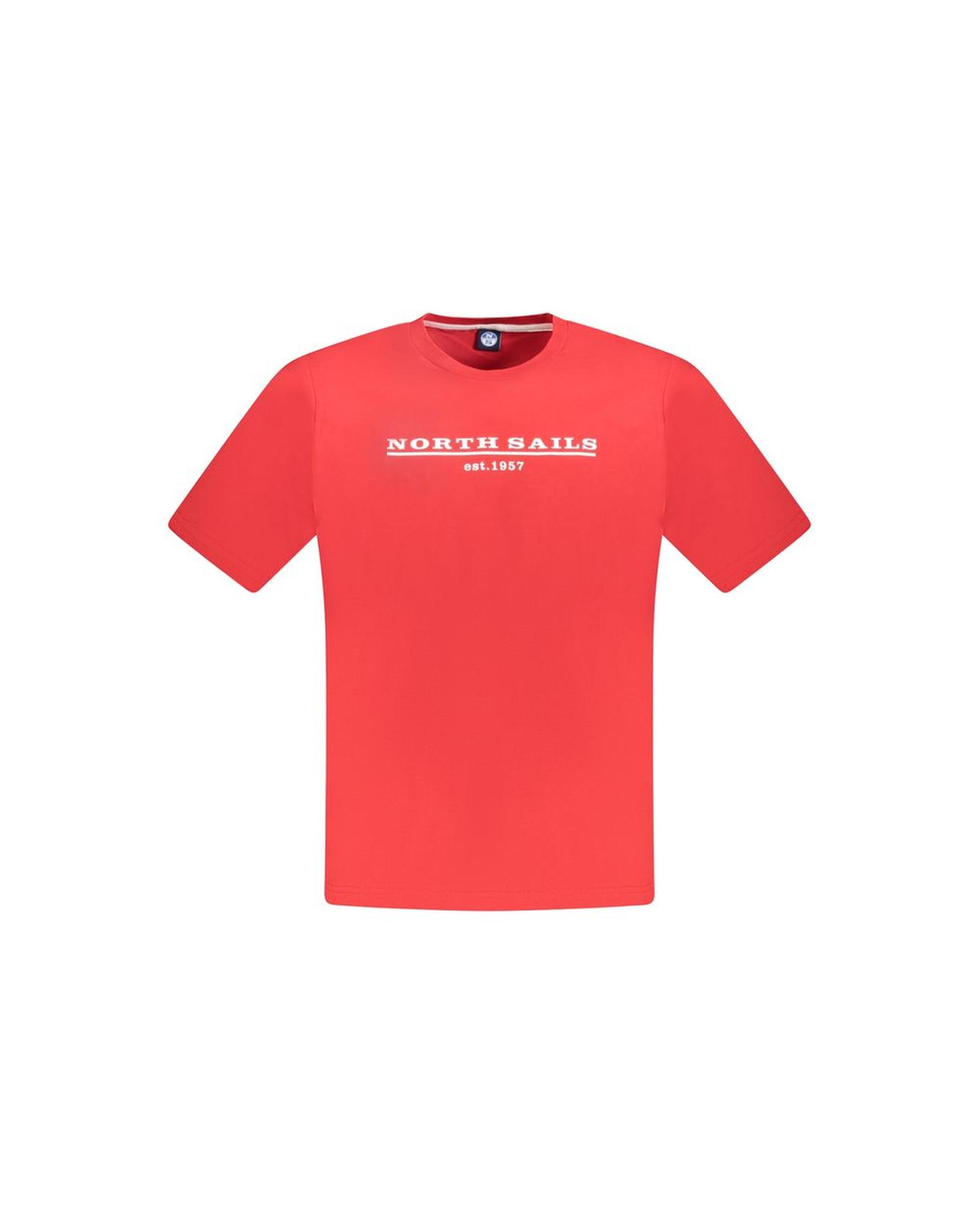 V539-NO-33769-3XL-202506172310-00 North Sails Men's Red Cotton T-Shirt - 3XL - Image 1