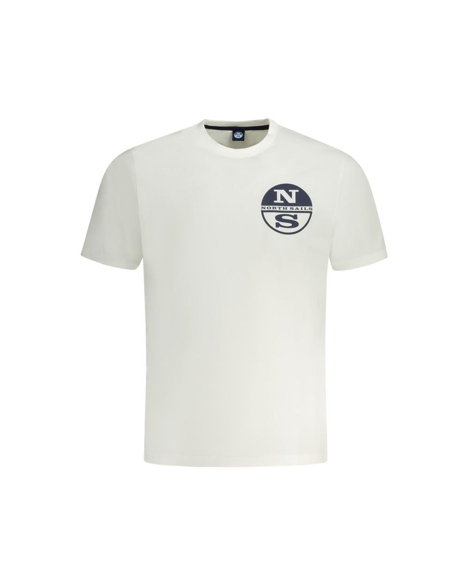 V539-NO-33976-L-202506172021-00 North Sails Men's White Cotton T-Shirt - L - Image 1