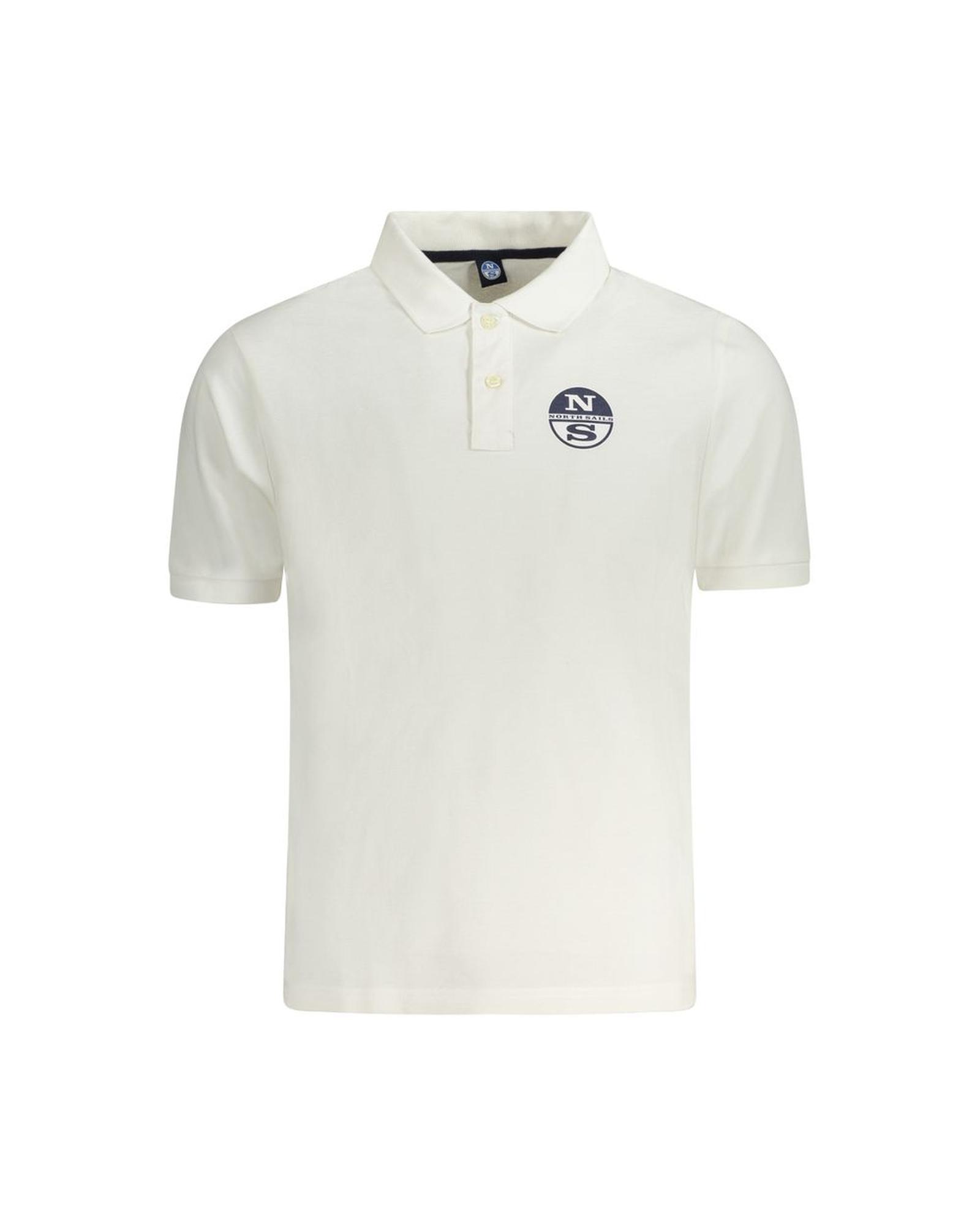 V539-NO-33977-3XL-202506172022-00 North Sails Men's White Cotton Polo Shirt - 3XL - Image 1