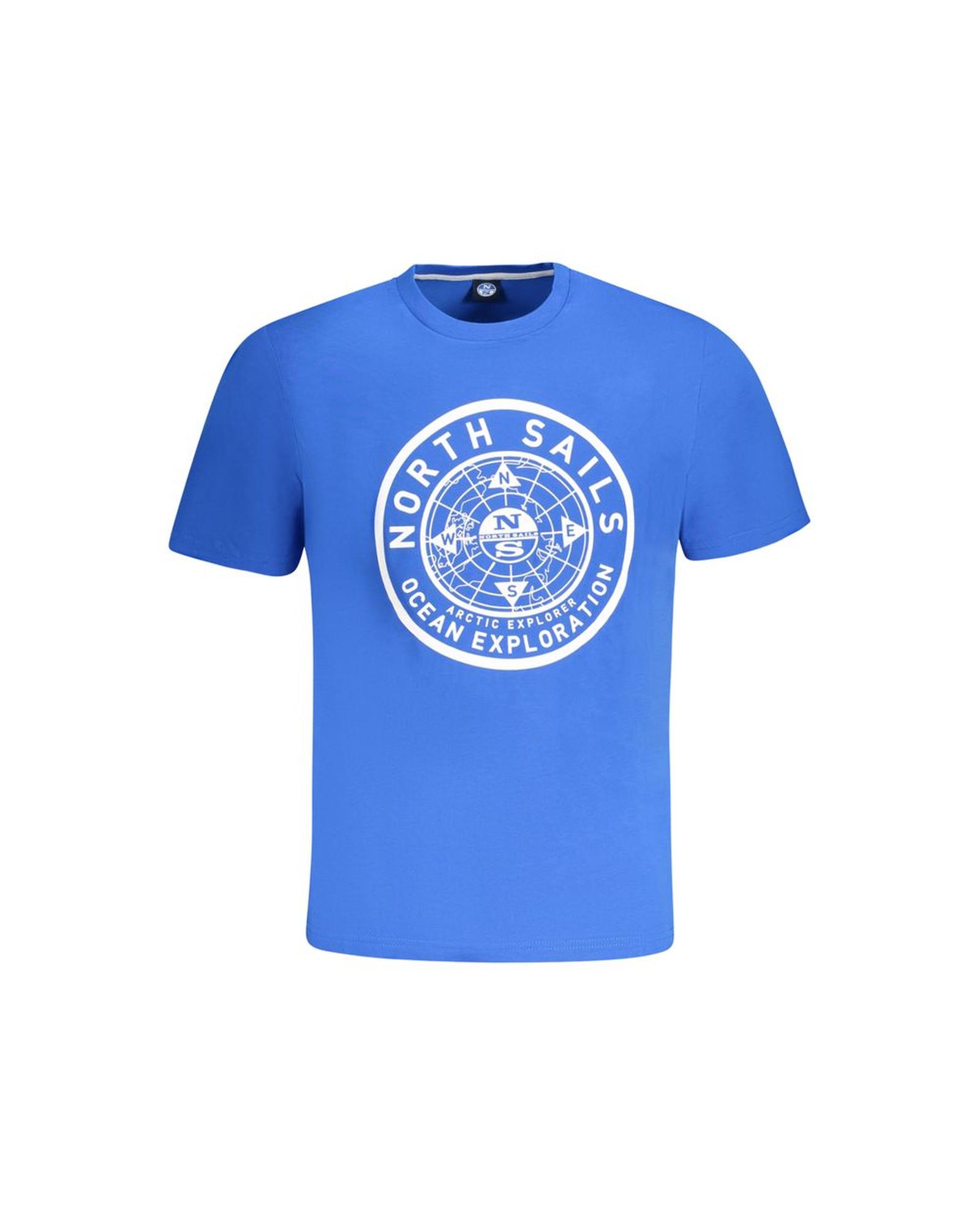 V539-NO-33991-S-202506172120-00 North Sails Men's Blue Cotton T-Shirt - S - Image 1