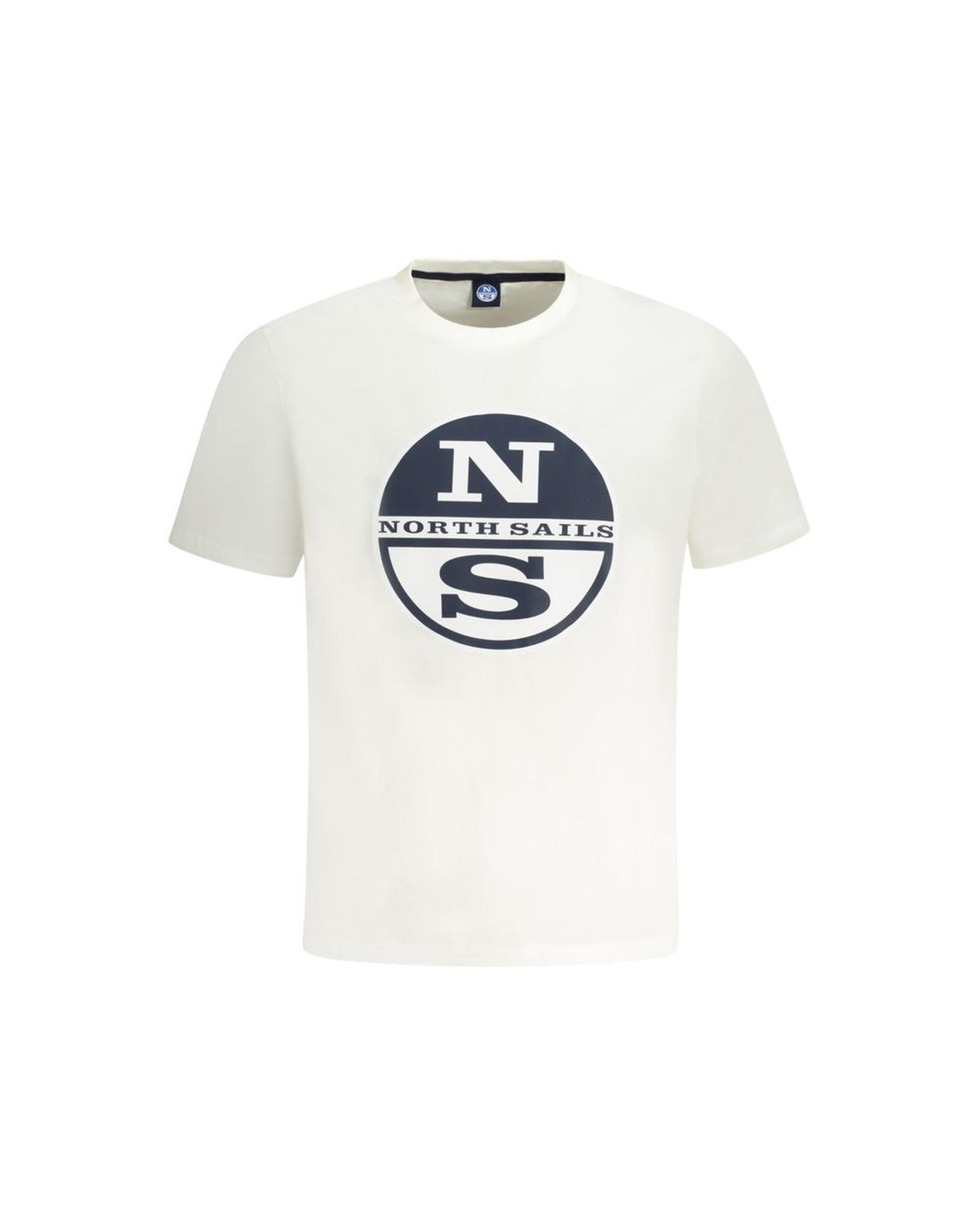 V539-NO-33993-L-202506172125-00 North Sails Men's White Cotton T-Shirt - L - Image 1