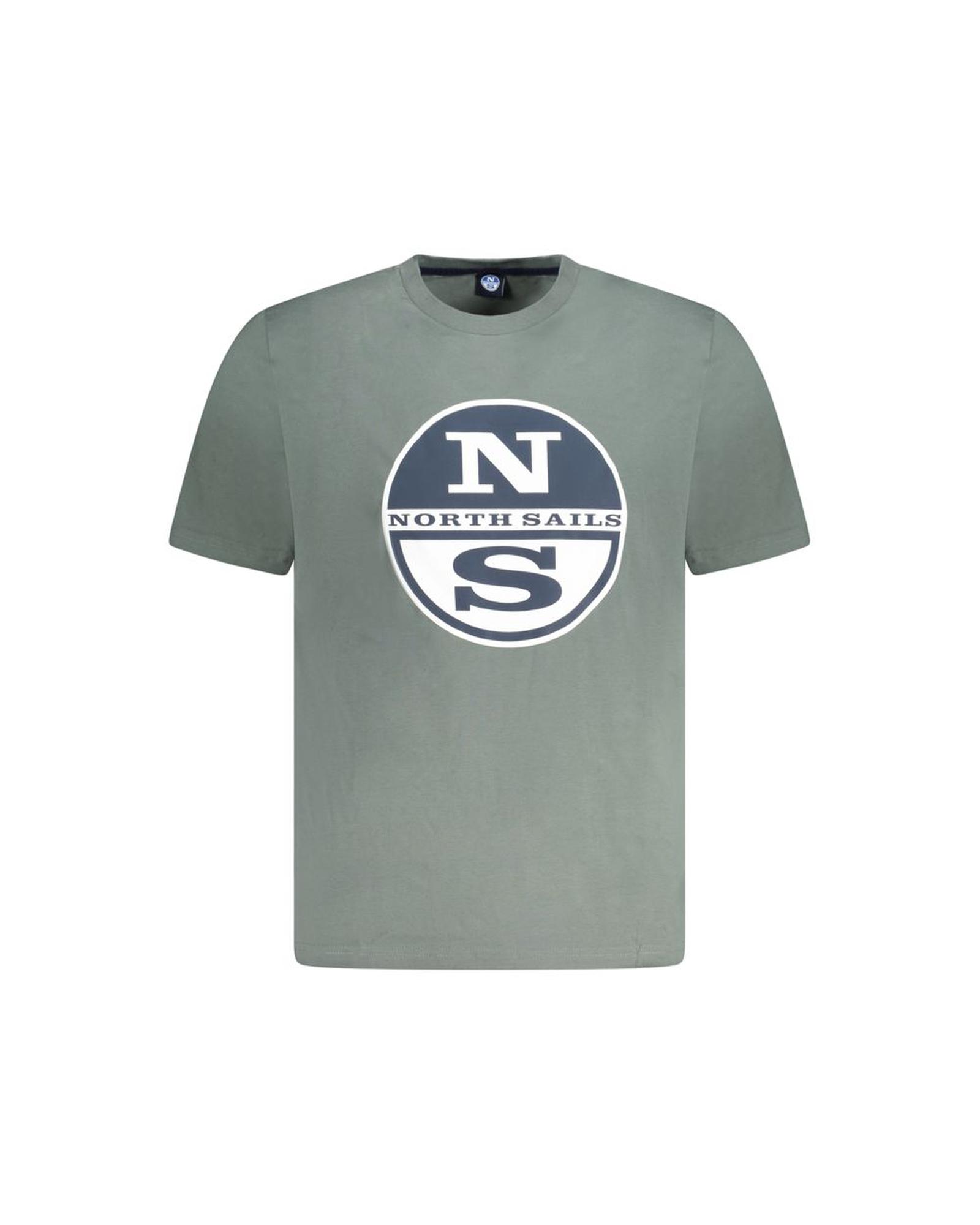V539-NO-33997-L-202506172132-00 North Sails Men's Green Cotton T-Shirt - L - Image 1