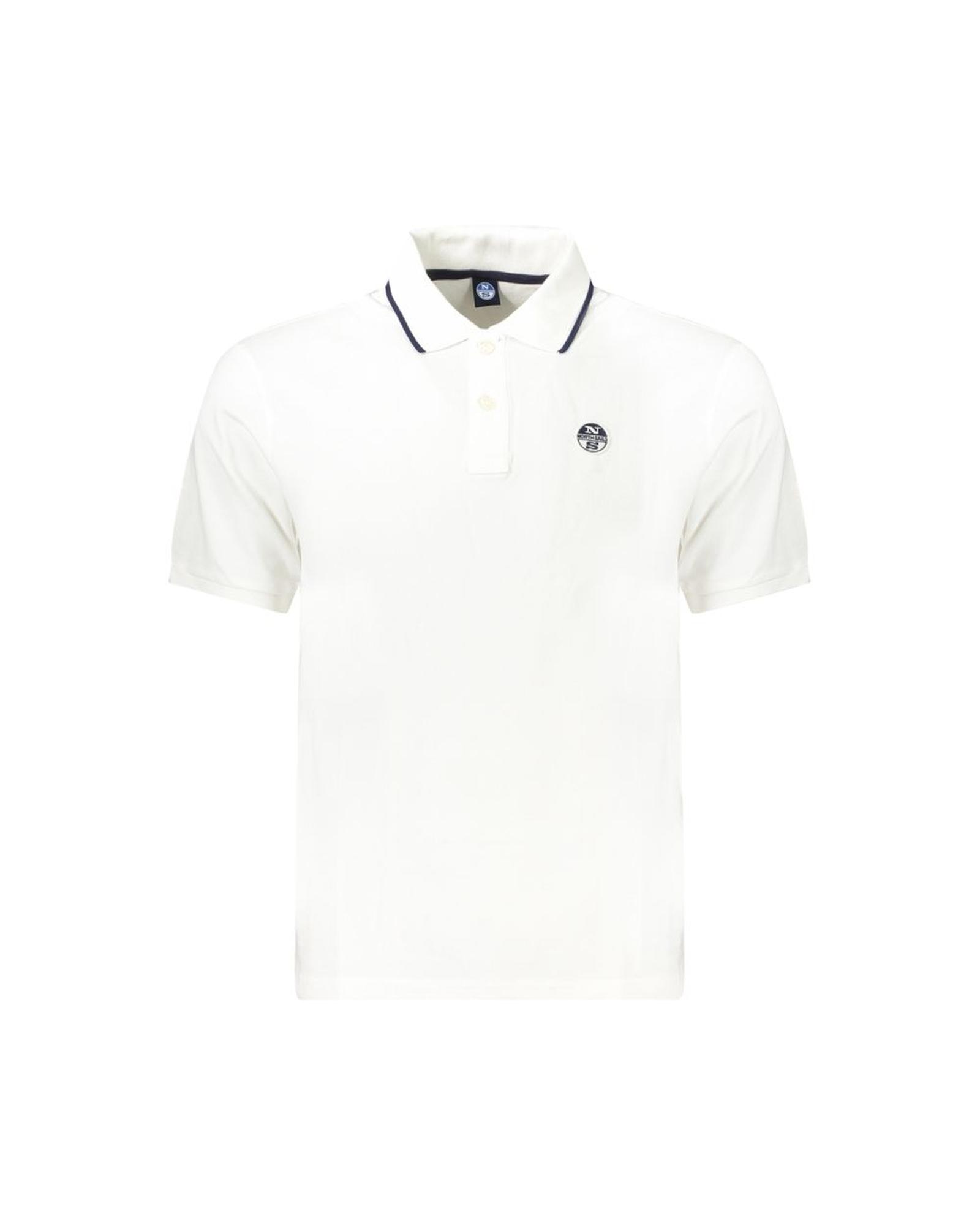 V539-NO-34357-M-202506172242-00 North Sails Men's White Cotton Polo Shirt - M - Image 1