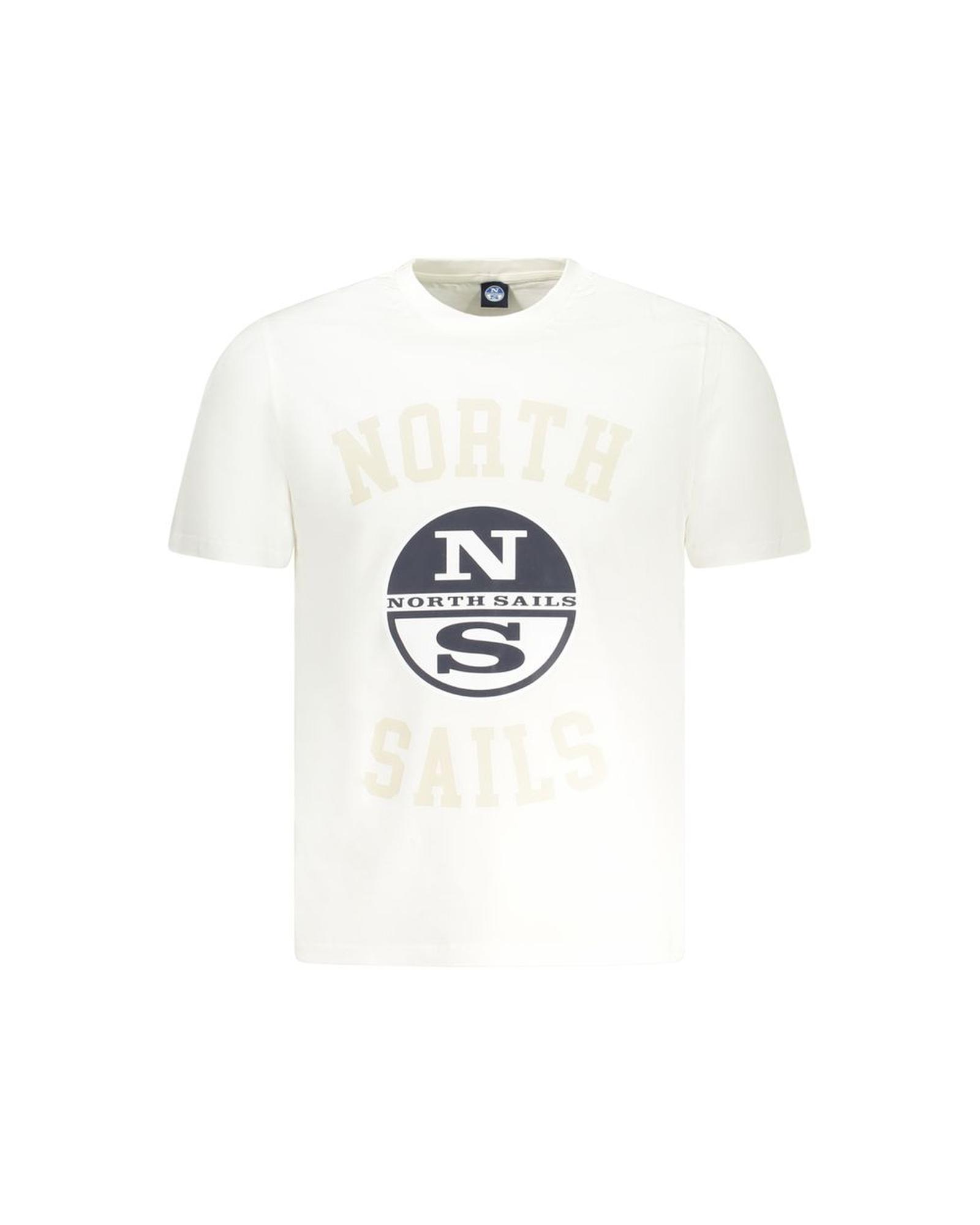 V539-NO-35032-XXL-202506180103-00 North Sails Men's White Cotton T-Shirt - 2XL - Image 1