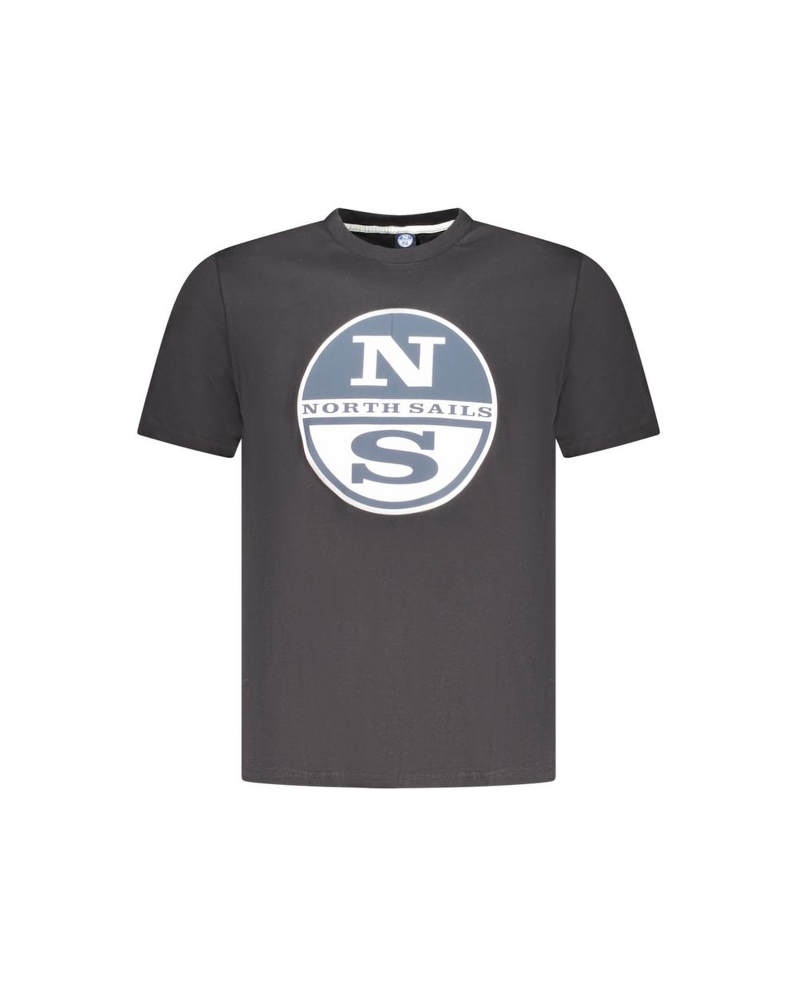V539-NO-35037-3XL-202506180116-00 North Sails Men's Black Cotton T-Shirt - 3XL - Image 1
