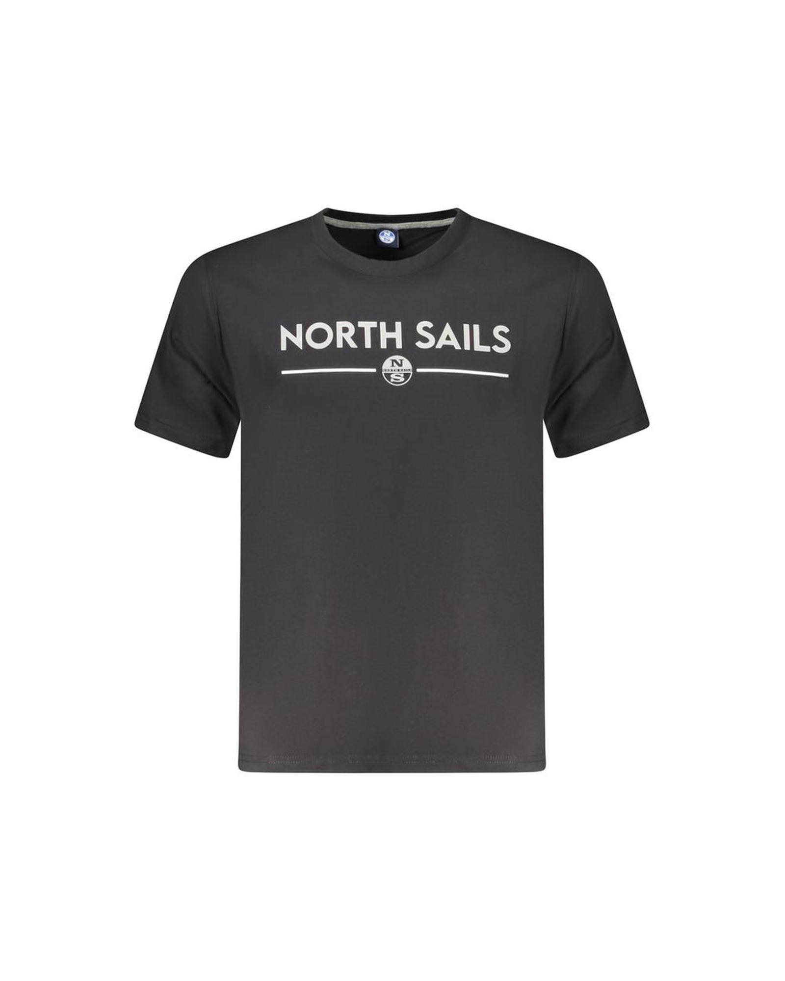 V539-NO-35040-M-202506180125-00 North Sails Men's Black Cotton T-Shirt - M - Image 1