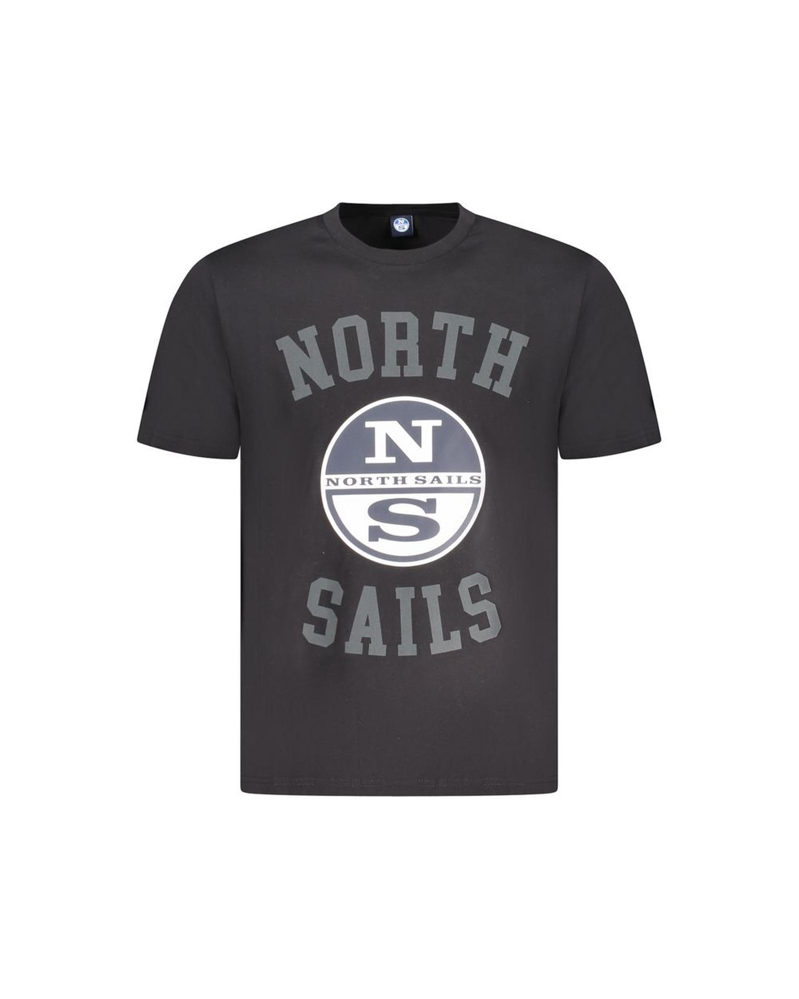 V539-NO-35043-S-202506180131-00 North Sails Men's Black Cotton T-Shirt - S - Image 1