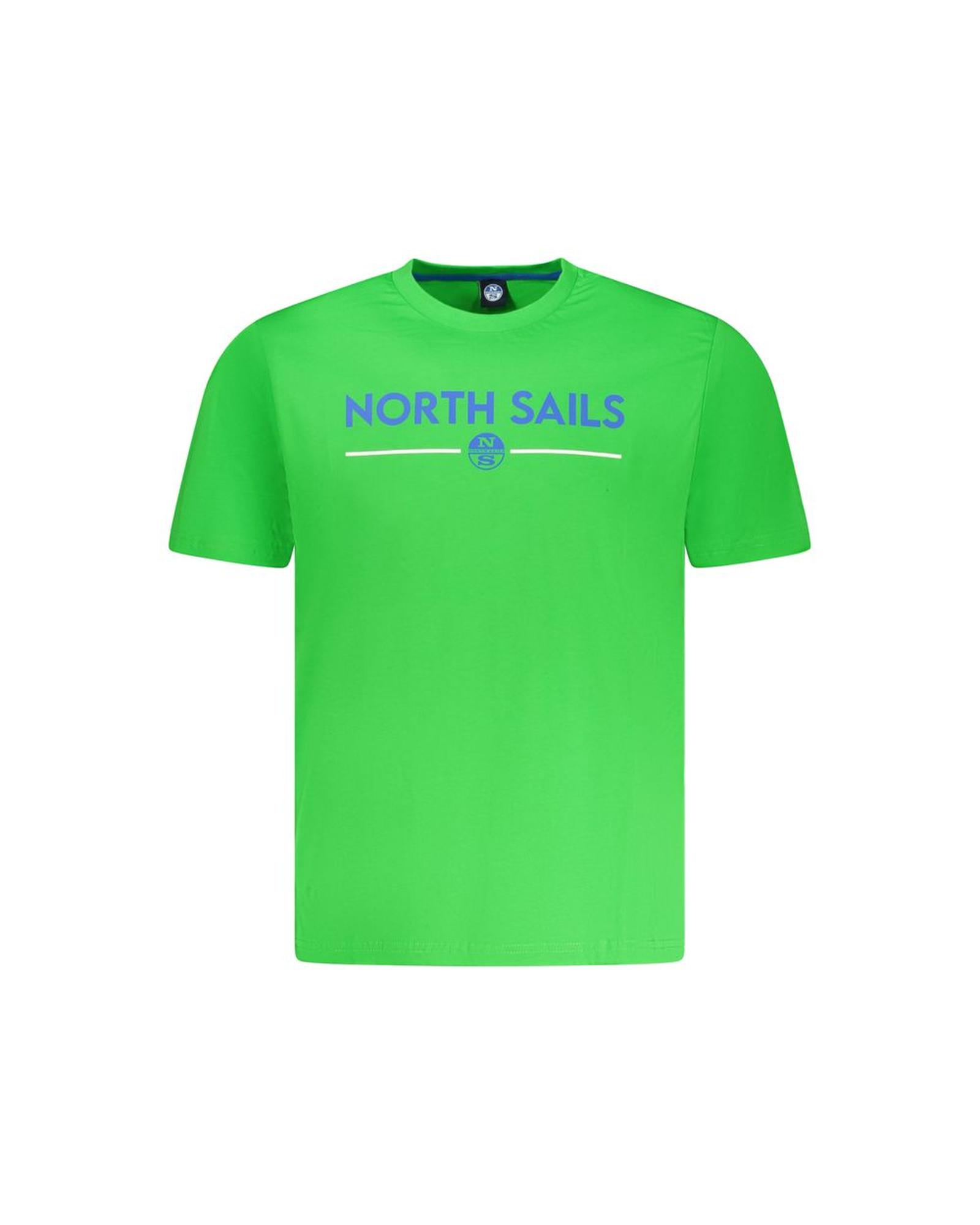 V539-NO-35052-M-202506172320-00 North Sails Men's Green Cotton T-Shirt - M - Image 1