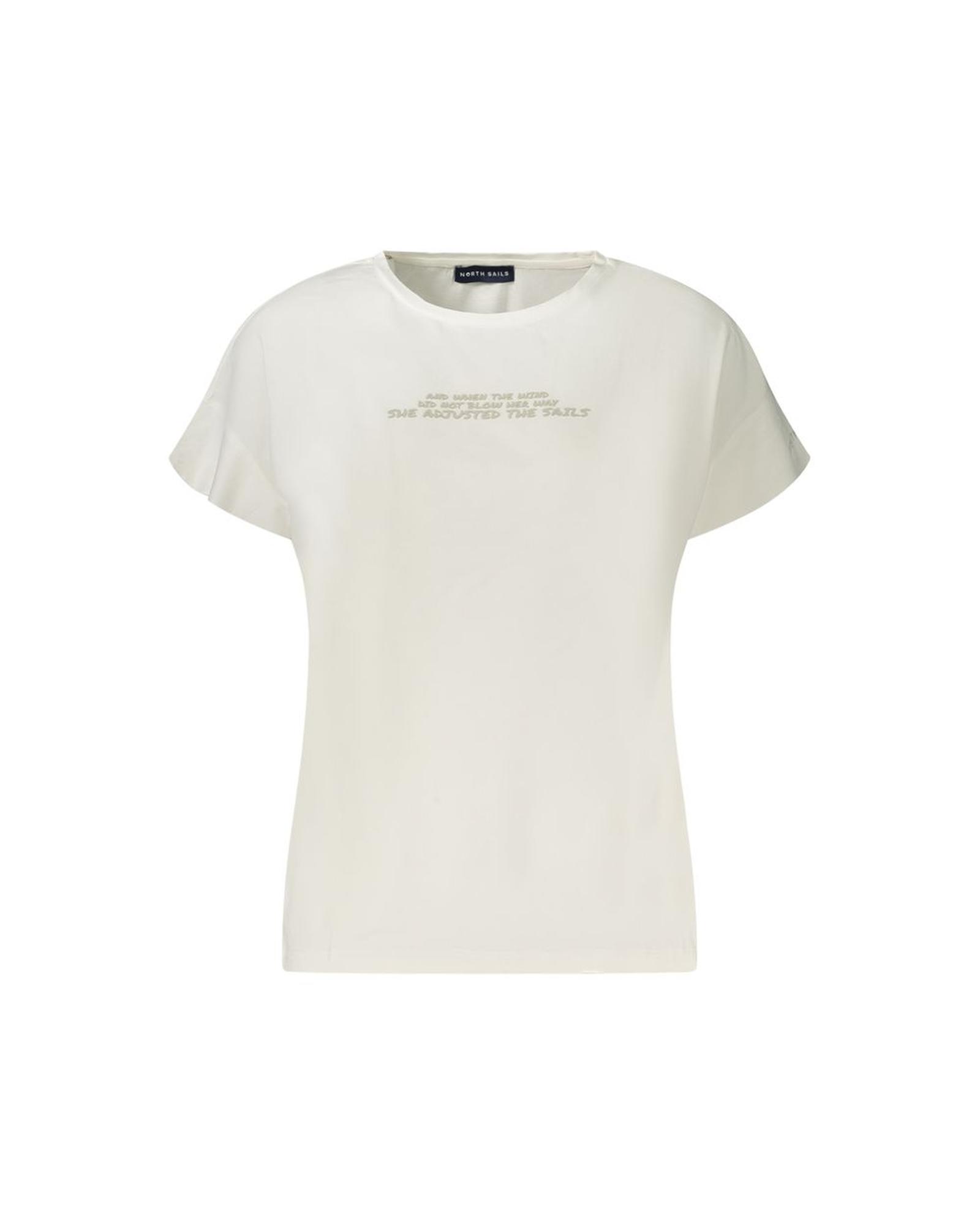 V539-NO-35959-L-202506172326-00 North Sails Women's White Cotton Tops & T-Shirt - L - Image 1