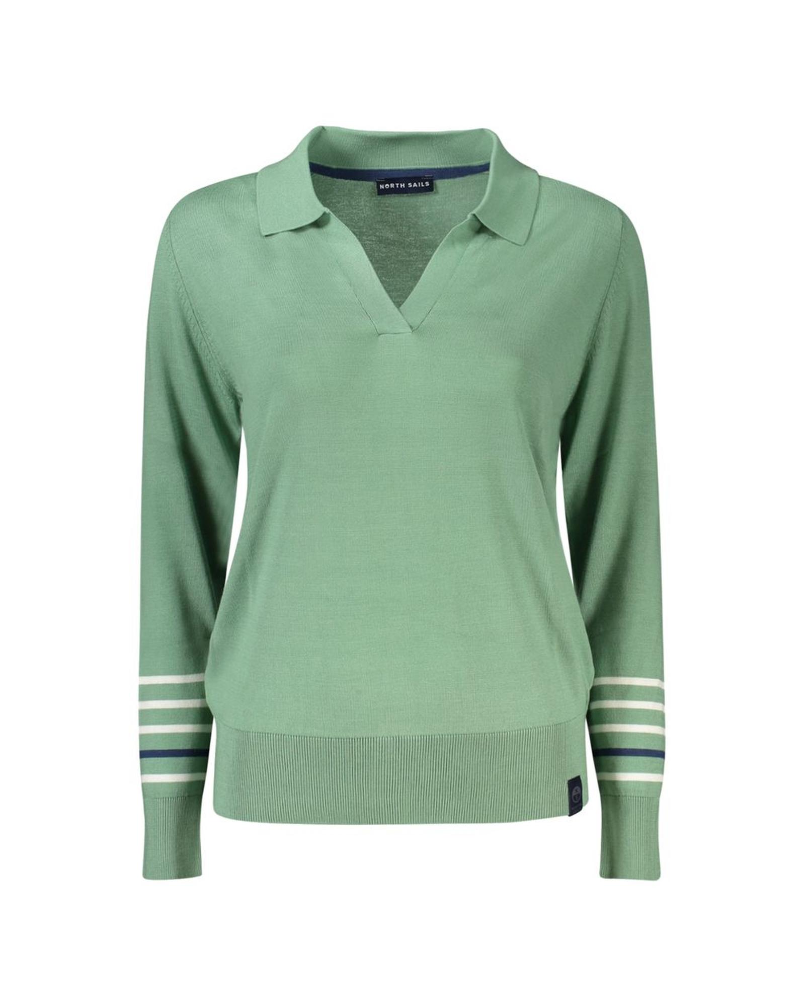 V539-NO-35971-S-202506172342-00 North Sails Women's Green Cotton Sweater - S - Image 1