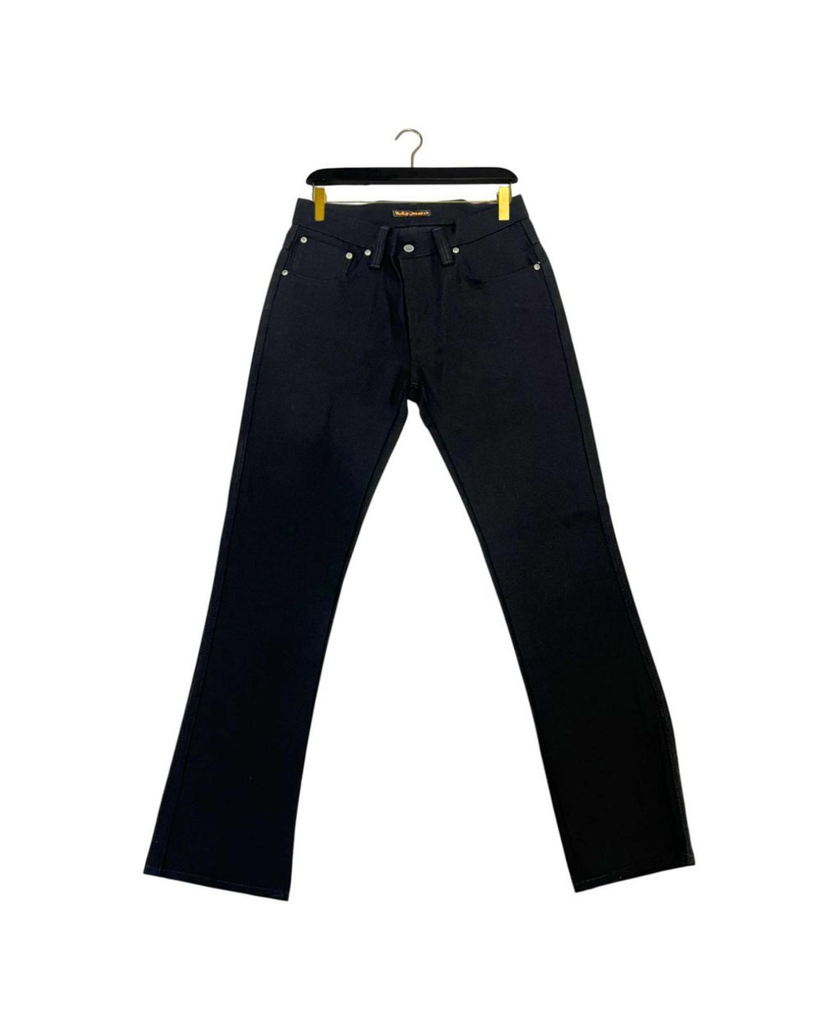 V539-NU-24763-W33-202506180012-00 Nudie Jeans Men's Black Cotton Jeans & Pant - W33 US - Image 1