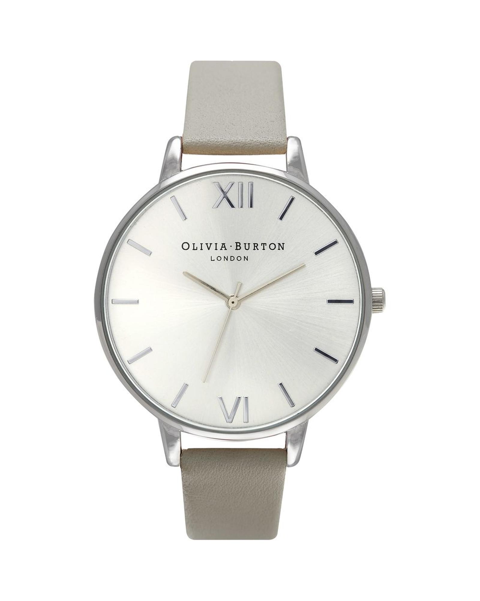 V539-OBOB15BD57AC-202506180021-00 Olivia Burton Women's Gray Leather Watch - One Size - Image 1