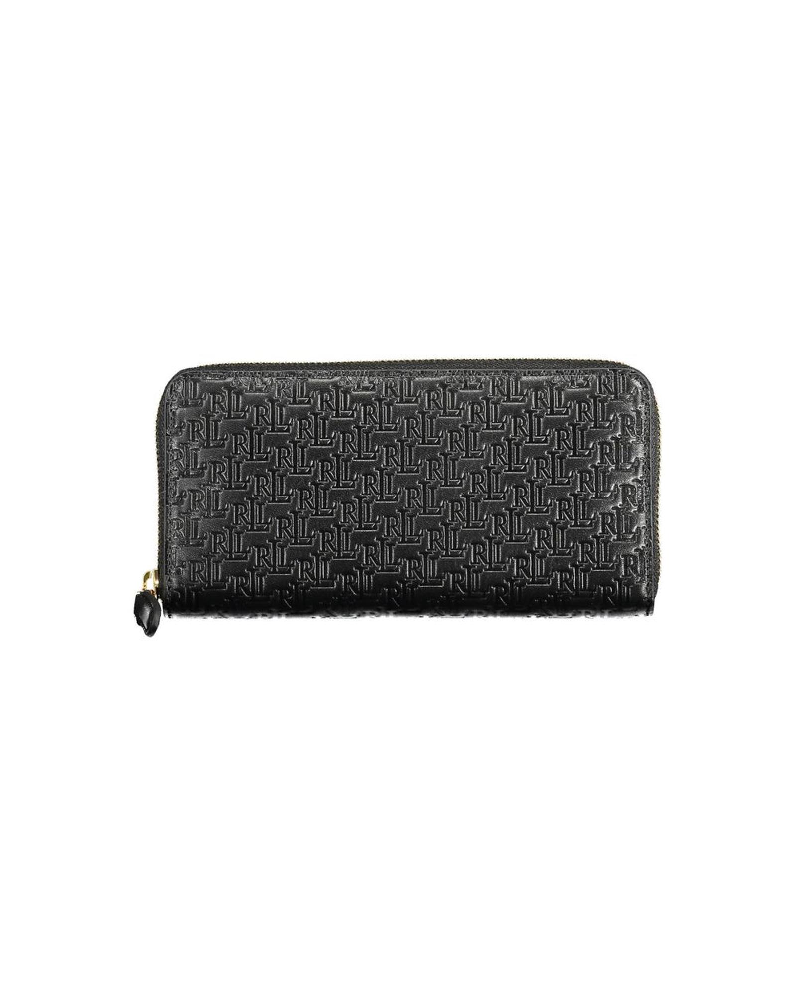 V539-RA-15035-202506180640-00 Ralph Lauren Women's Black Leather Wallet - One Size - Image 1