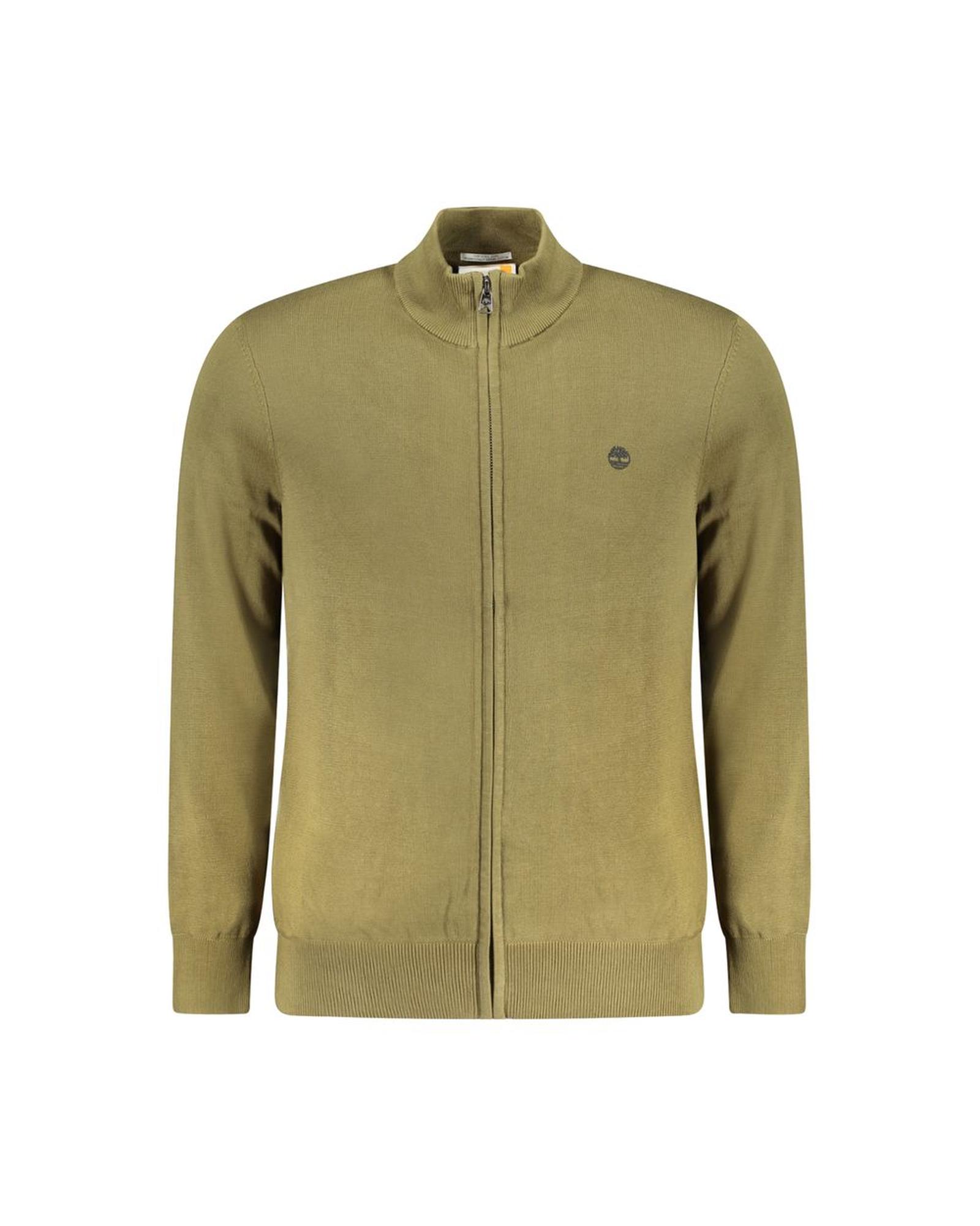 V539-TI-32892-M-202506180437-00 Timberland Men's Green Cotton Sweater - M - Image 1