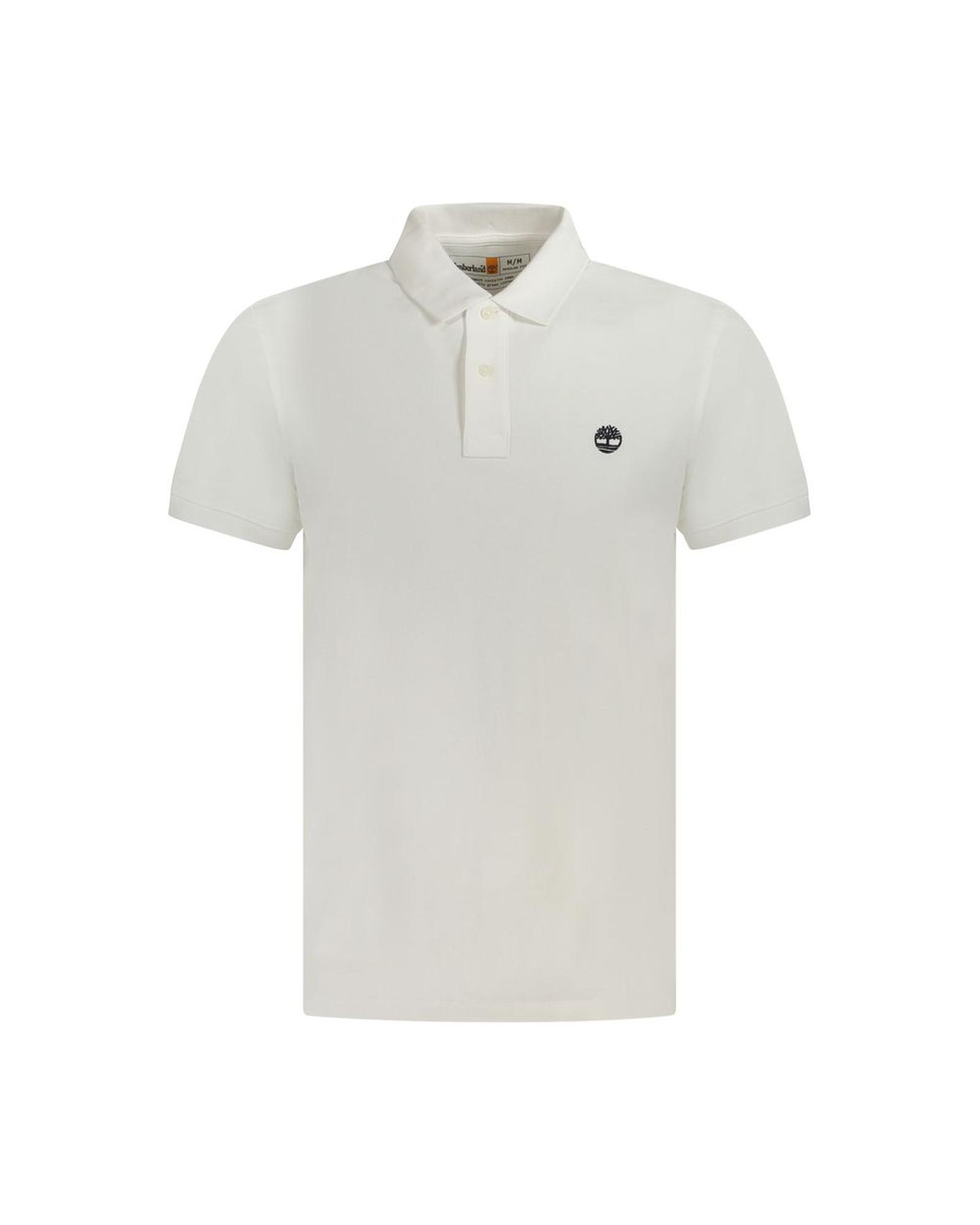 V539-TI-35453-M-202506180447-00 Timberland Men's White Cotton Polo Shirt - M - Image 1