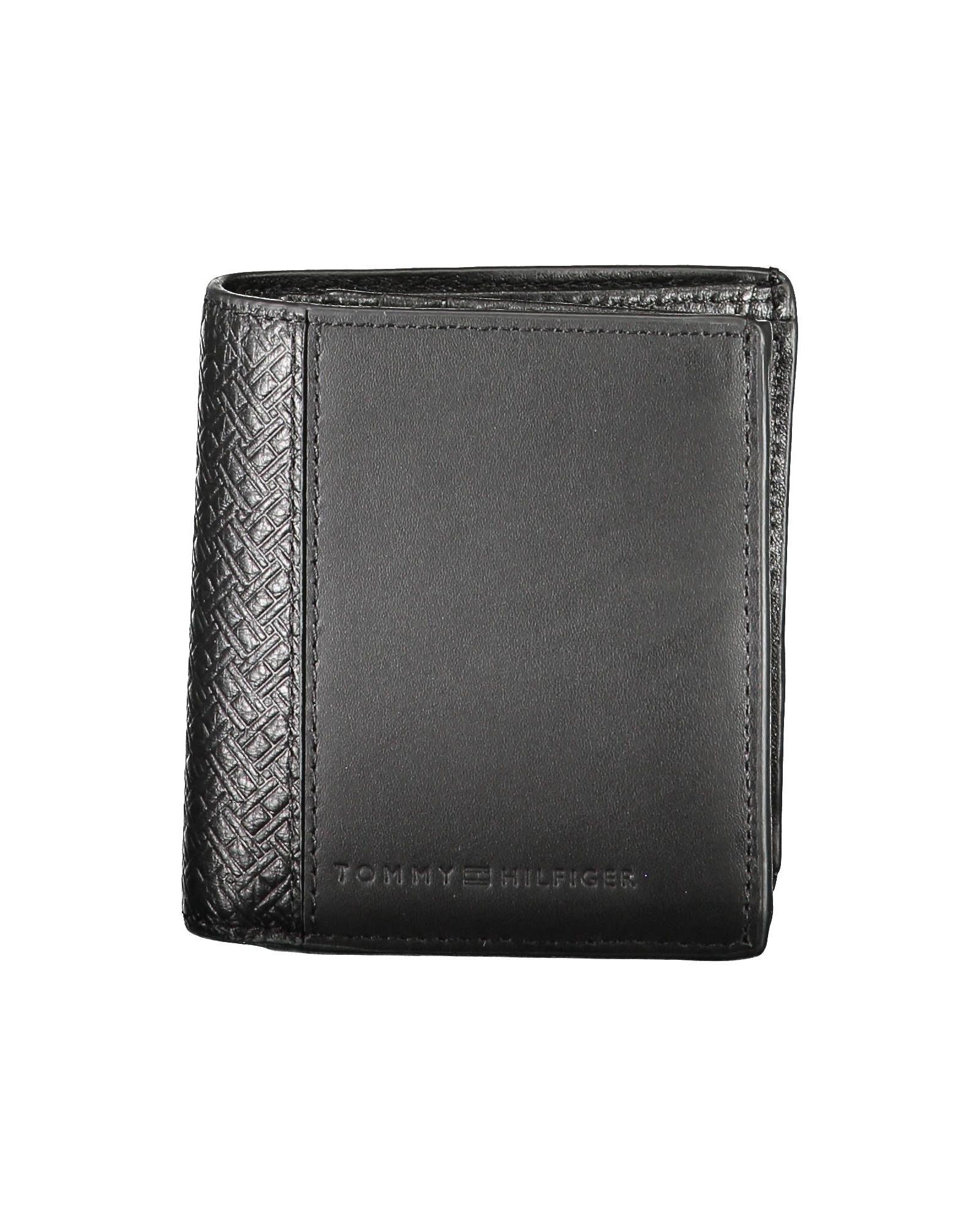 V539-TO-13960-202506180930-00 Tommy Hilfiger Men's Black Leather Wallet - One Size - Image 1