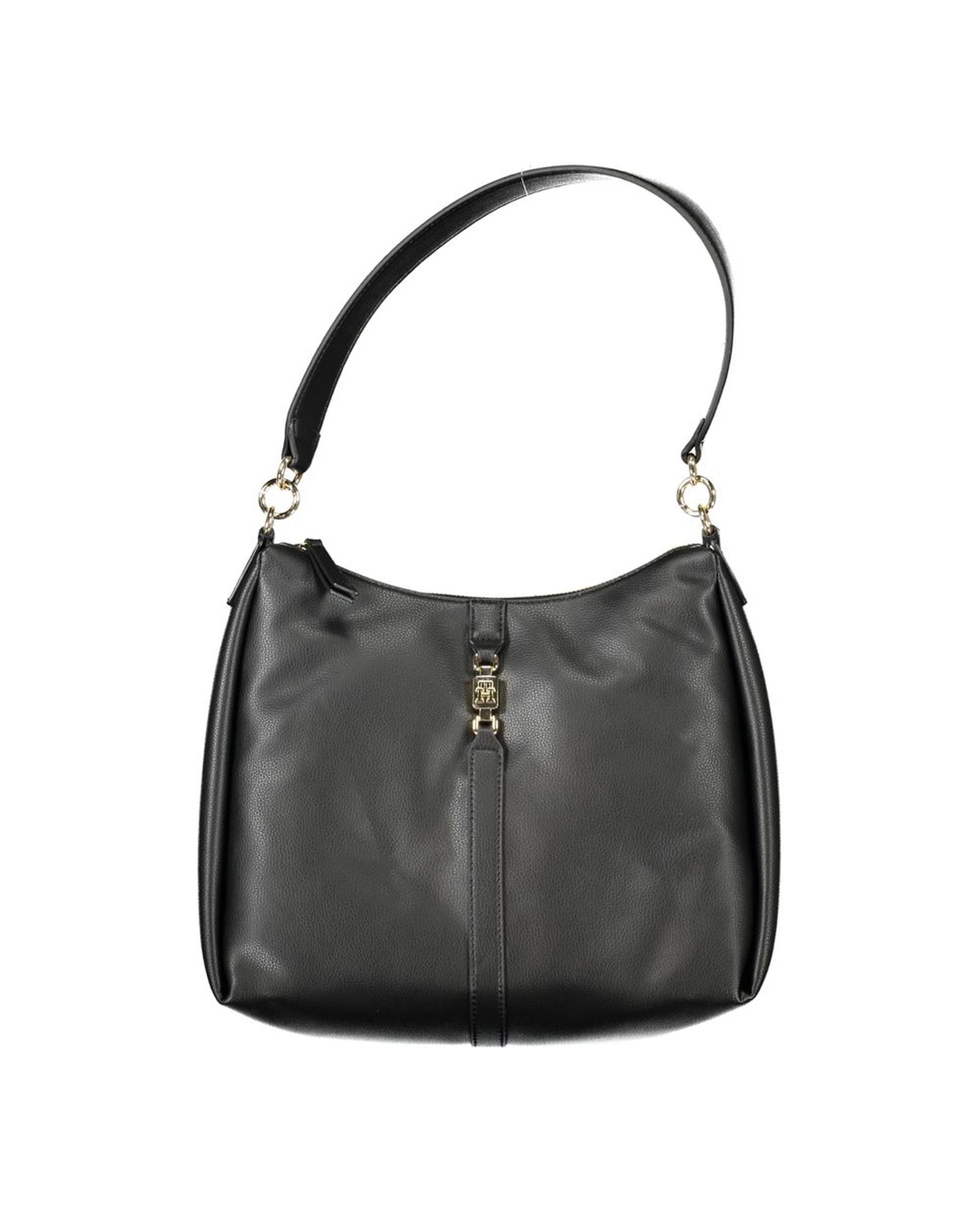 V539-TO-26084-202506181012-00 Tommy Hilfiger Women's Black Polyester Handbag - One Size - Image 1