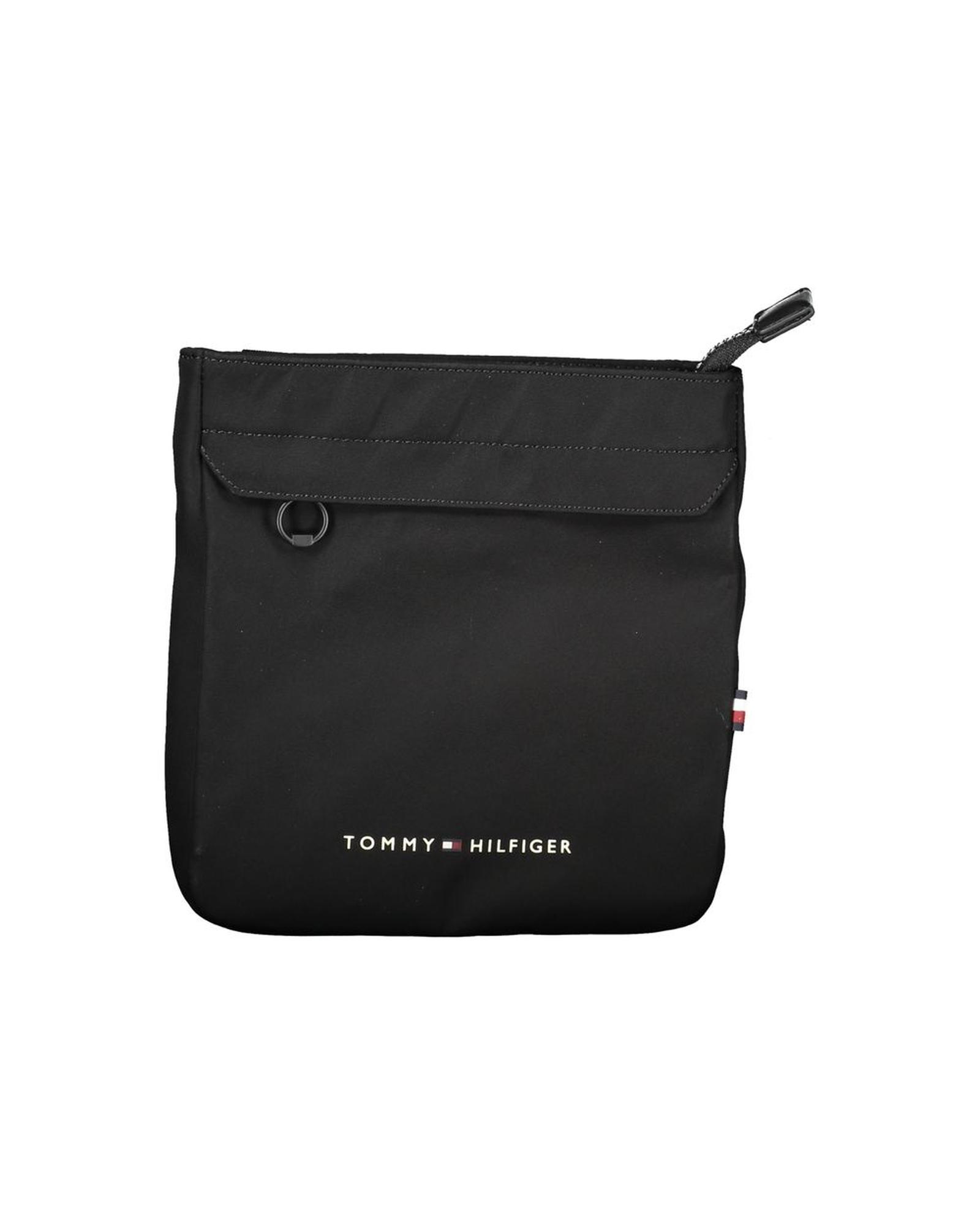 V539-TO-26099-202506181015-00 Tommy Hilfiger Men's Black Polyester Shoulder Bag - One Size - Image 1