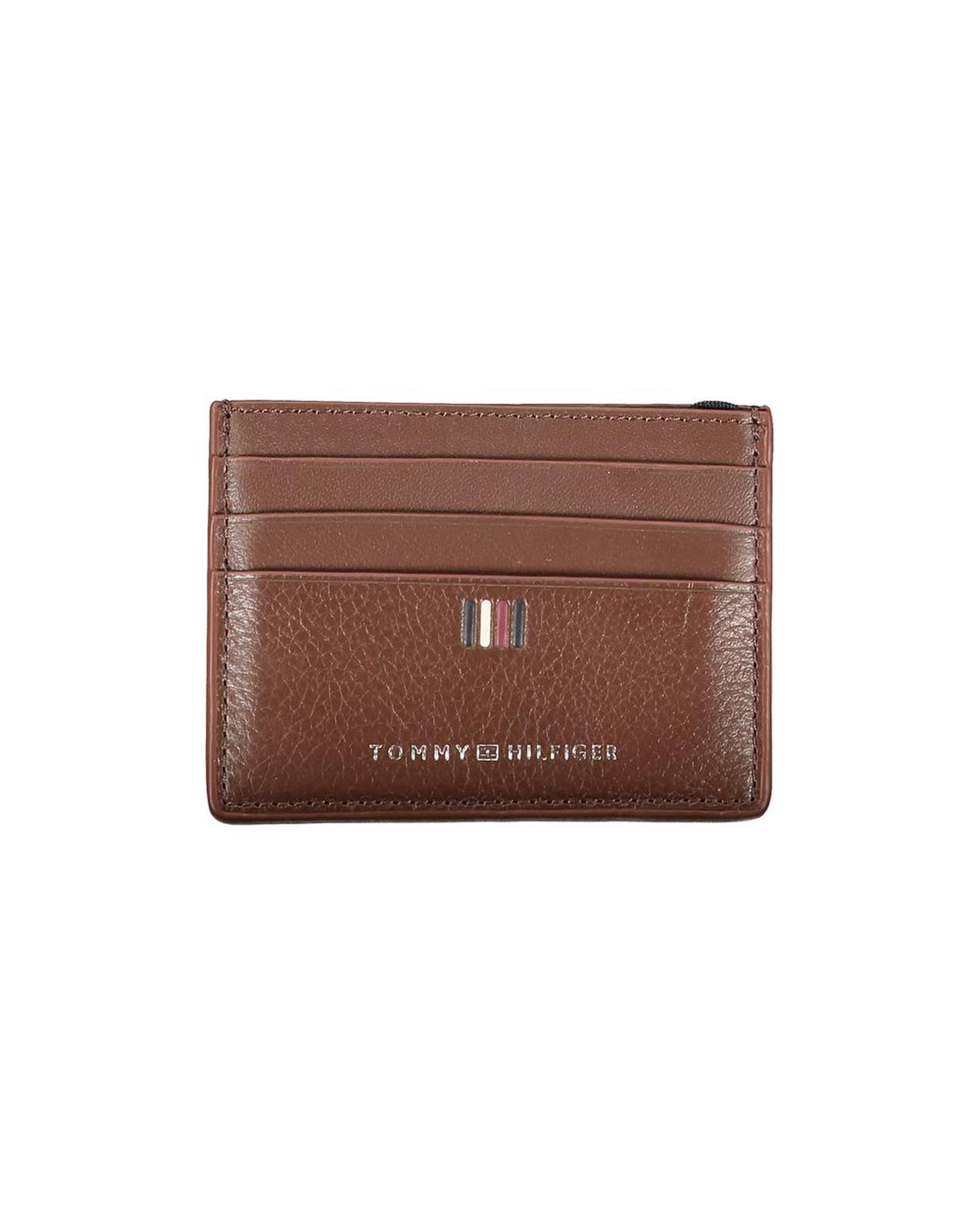 V539-TO-27168-202506180737-00 Tommy Hilfiger Men's Brown Leather Wallet - One Size - Image 1