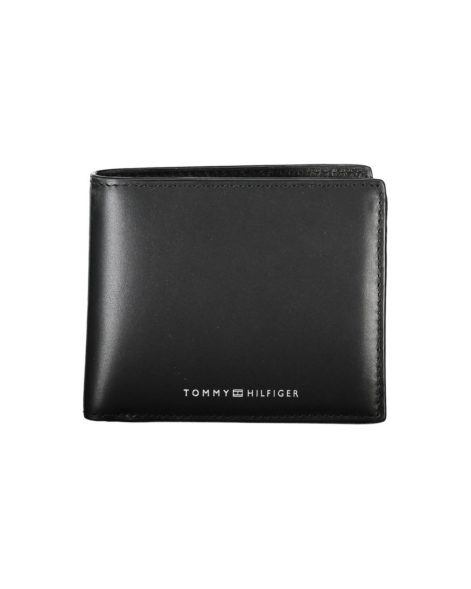 V539-TO-27189-202506180742-00 Tommy Hilfiger Men's Black Leather Wallet - One Size - Image 1