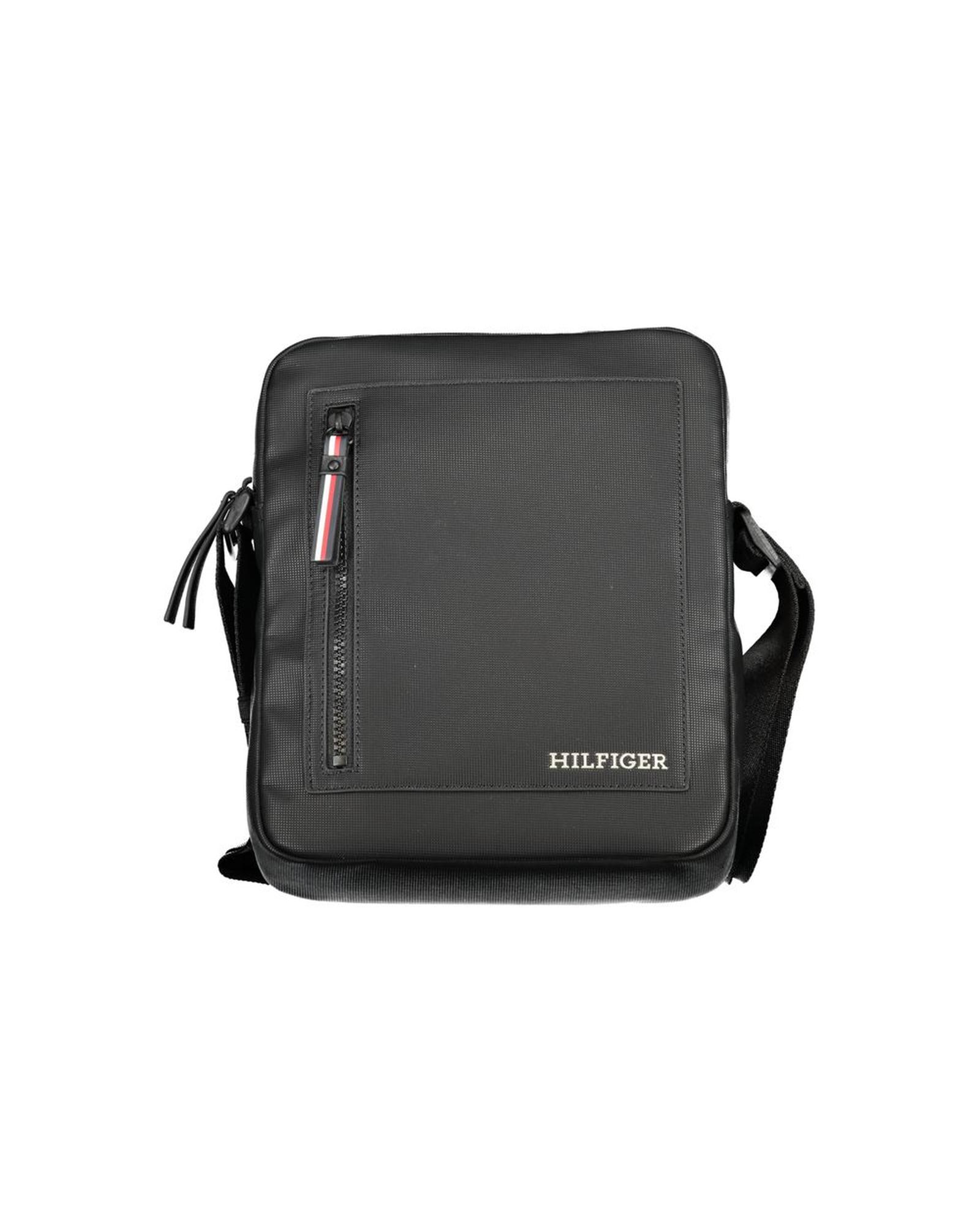 V539-TO-30686-202506180842-00 Tommy Hilfiger Men's Black Polyethylene Shoulder Bag - One Size - Image 1