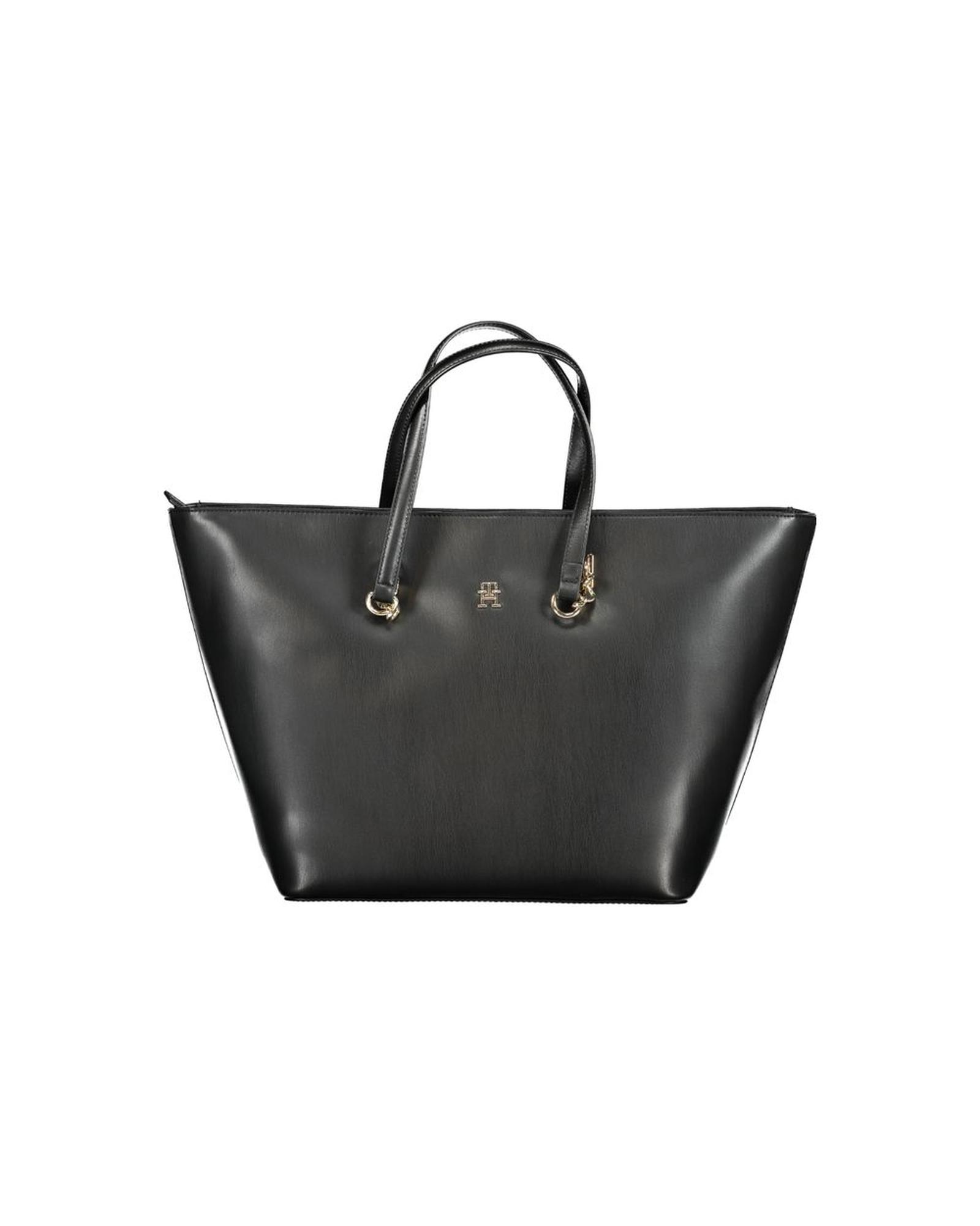 V539-TO-30720-202506180846-00 Tommy Hilfiger Women's Black Polyethylene Handbag - One Size - Image 1