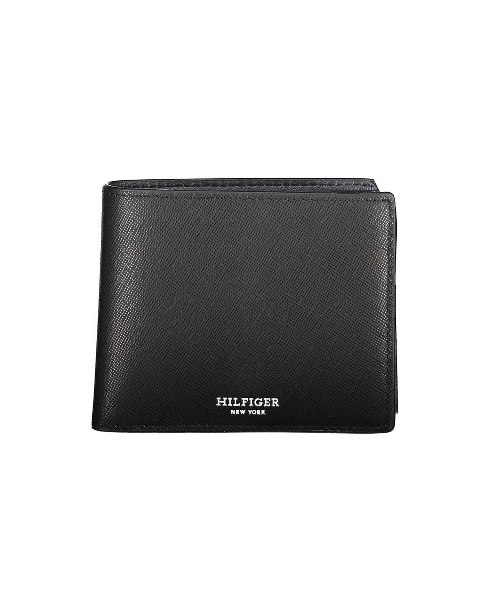 V539-TO-30738-202506180847-00 Tommy Hilfiger Men's Black Leather Wallet - One Size - Image 1