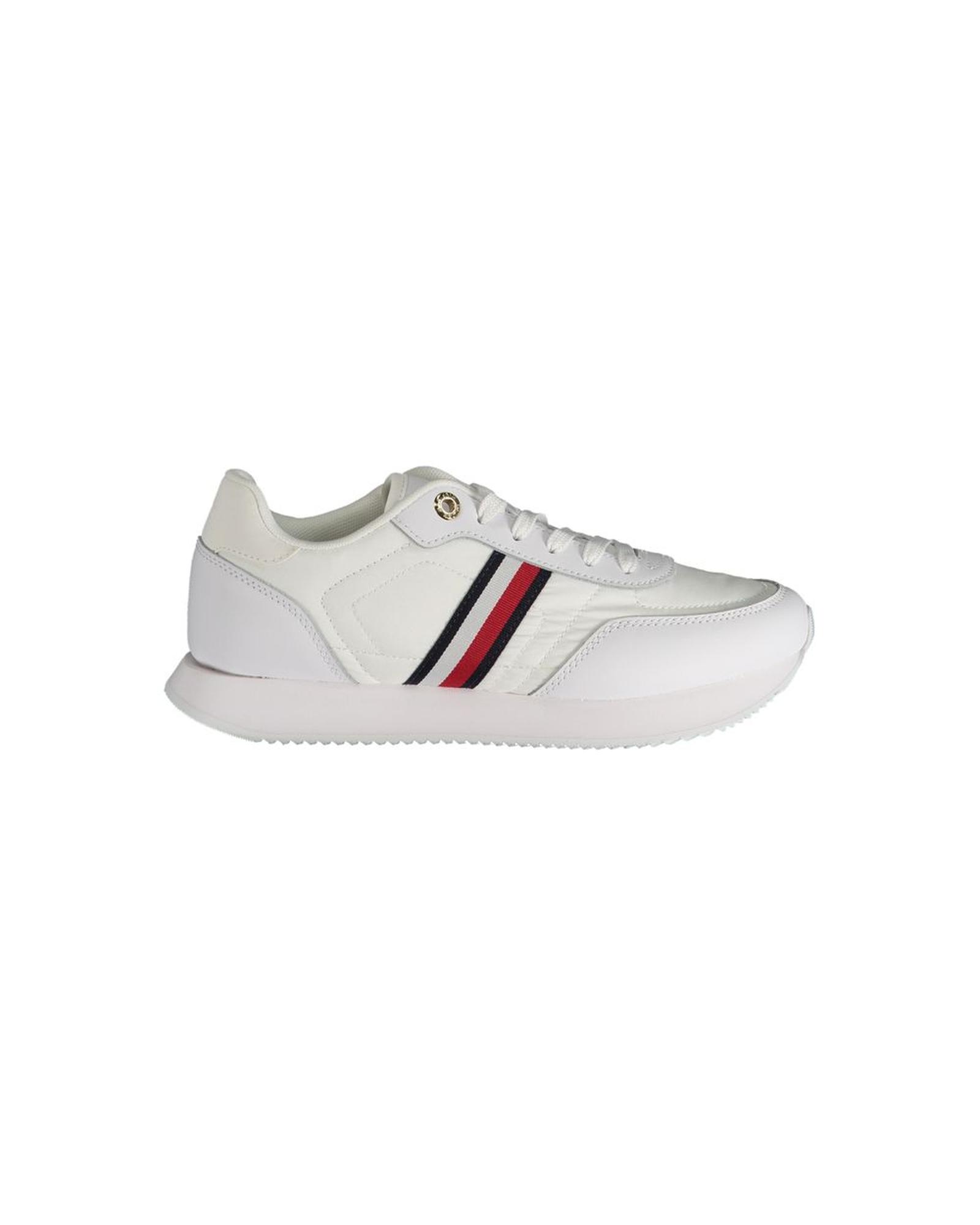 V539-TO-31263-EU40US10-202506180915-00 Tommy Hilfiger Women's White Polyester Sneaker - 40 EU - Image 1