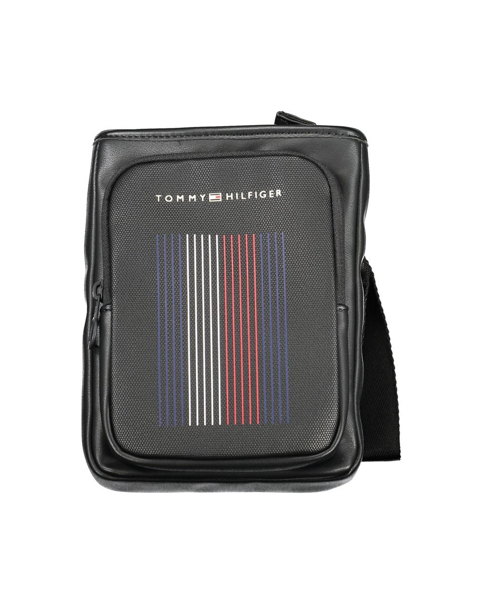 V539-TO-32161-202506180817-00 Tommy Hilfiger Men's Black Polyethylene Shoulder Bag - One Size - Image 1