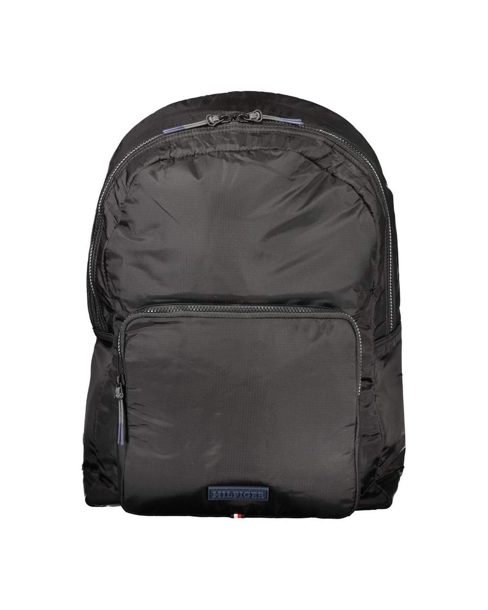 V539-TO-32174-202506180820-00 Tommy Hilfiger Men's Black Nylon Backpack - One Size - Image 1