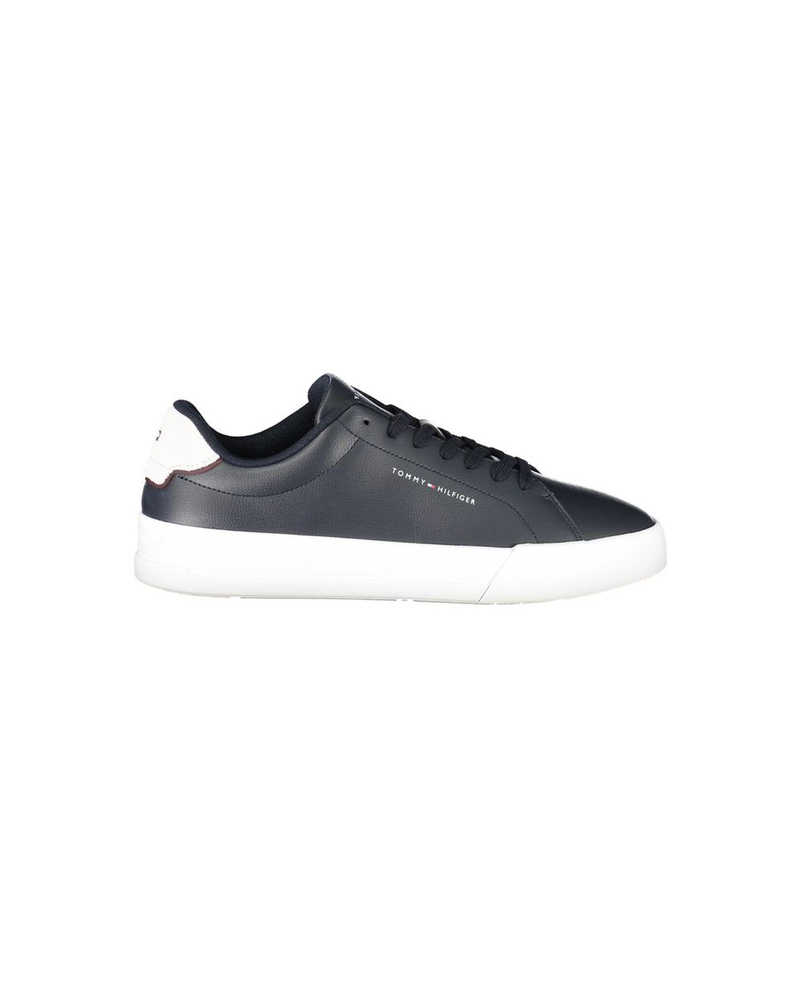 V539-TO-35332-EU44US11-202506181327-00 Tommy Hilfiger Men's Blue Leather Sneaker - 44 EU - Image 1