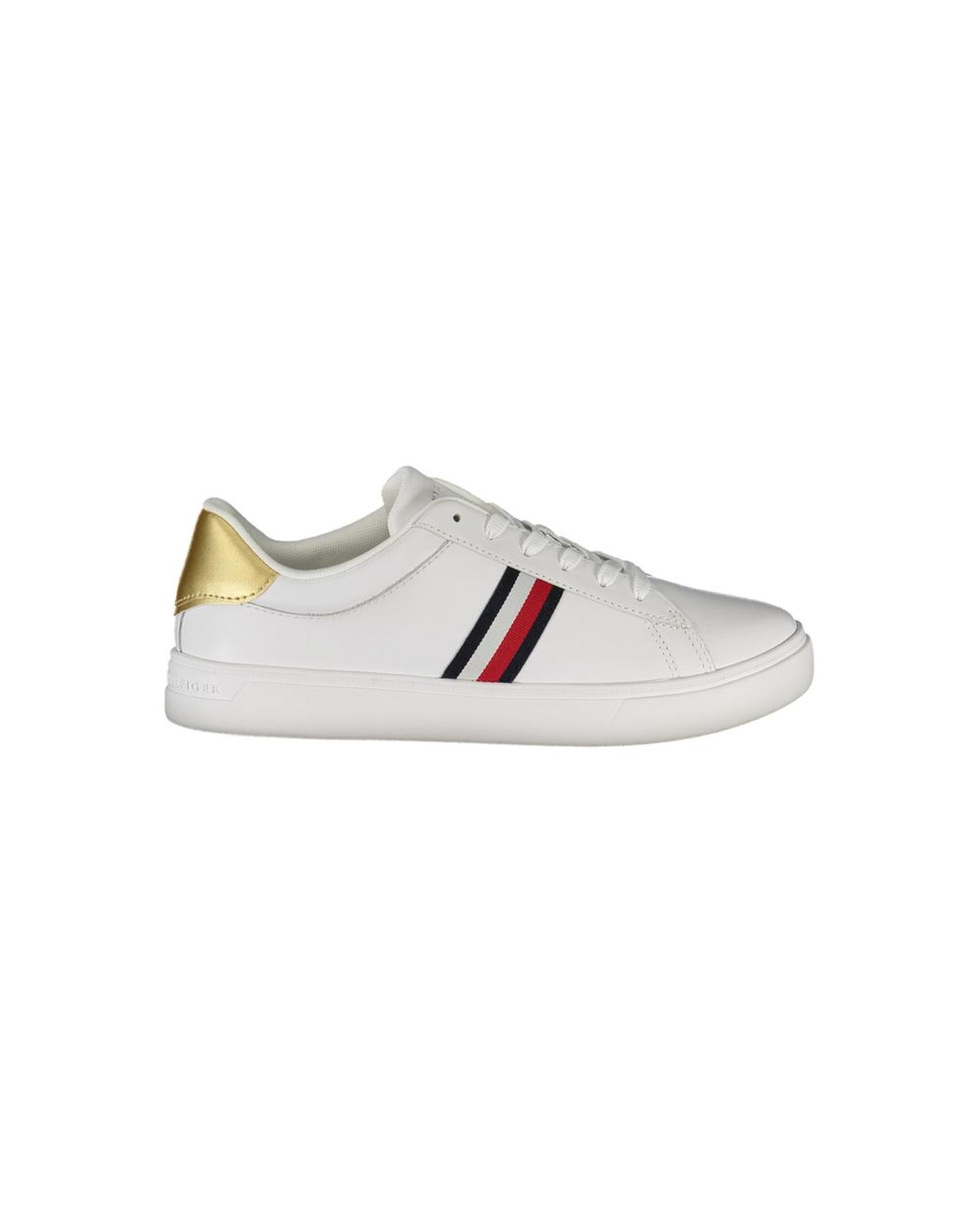 V539-TO-35338-EU38US8-202506181050-00 Tommy Hilfiger Women's White Leather Sneaker - 38 EU - Image 1